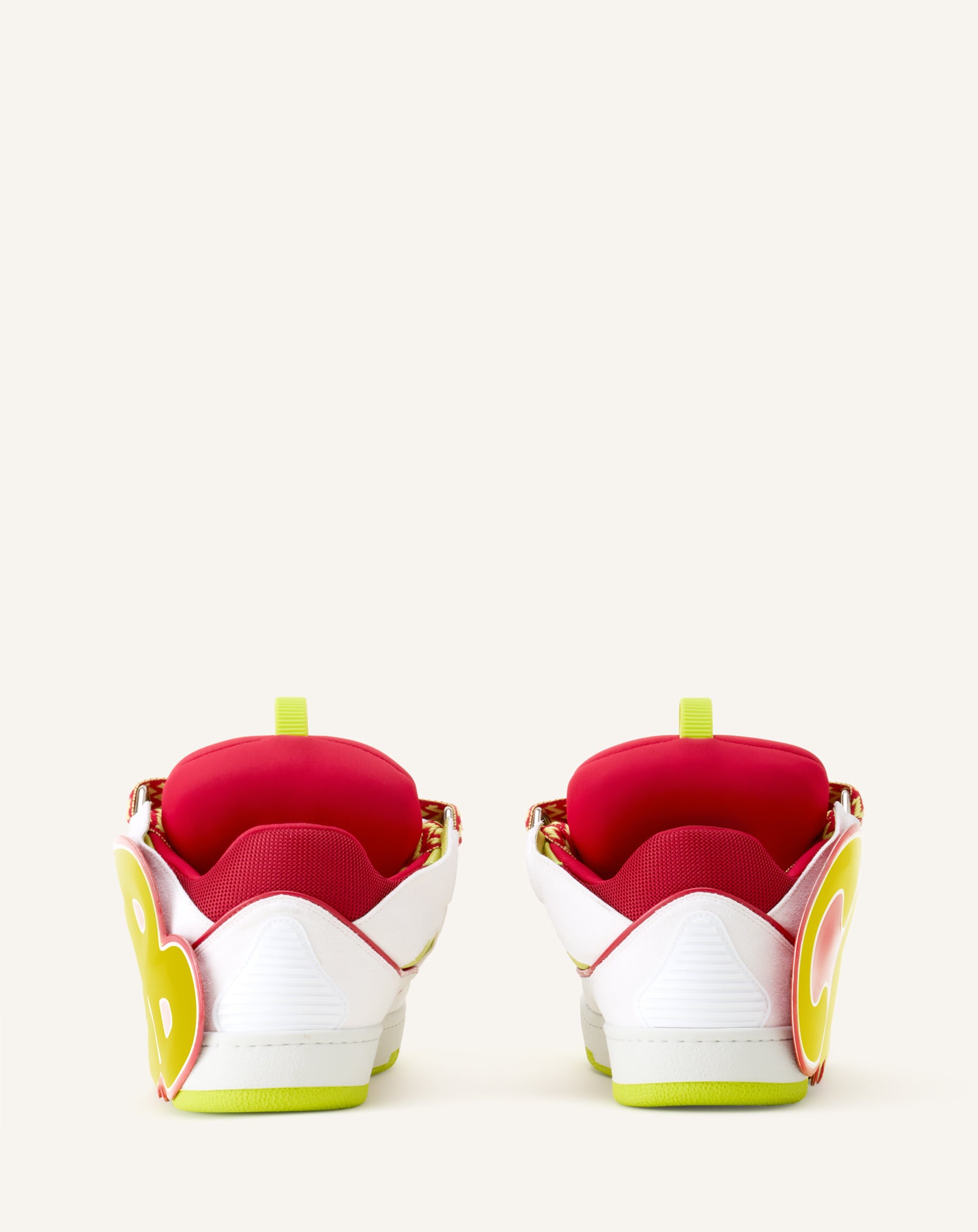 SNEAKERS URBAN CURB EN CUIR À PATCH ROUGE