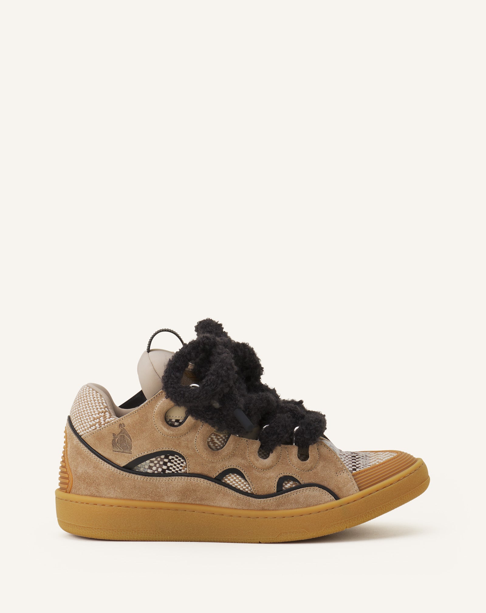 CURB SNEAKERS EN SUEDE LACETS MAILLE