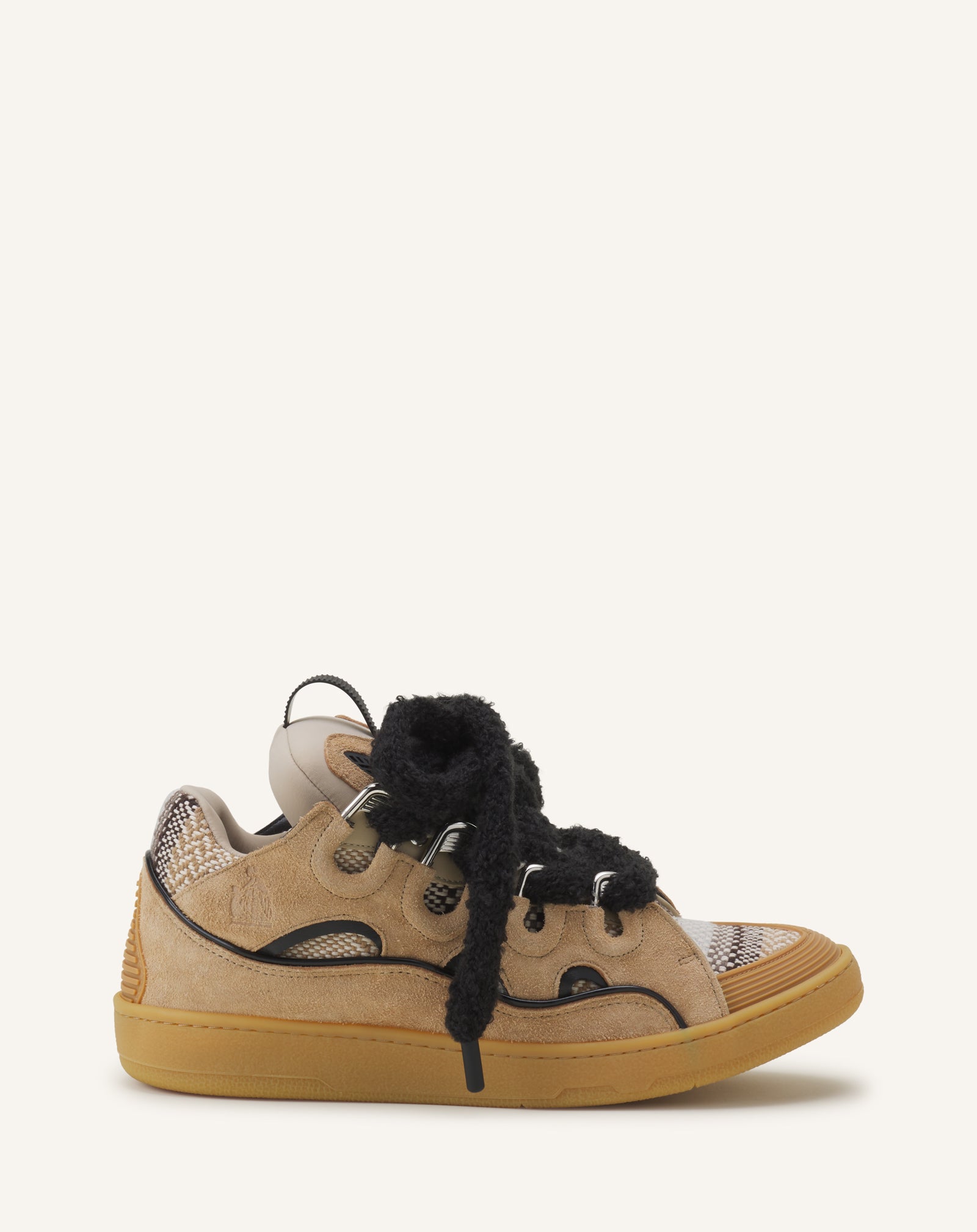 CURB SNEAKERS EN SUEDE LACETS MAILLE