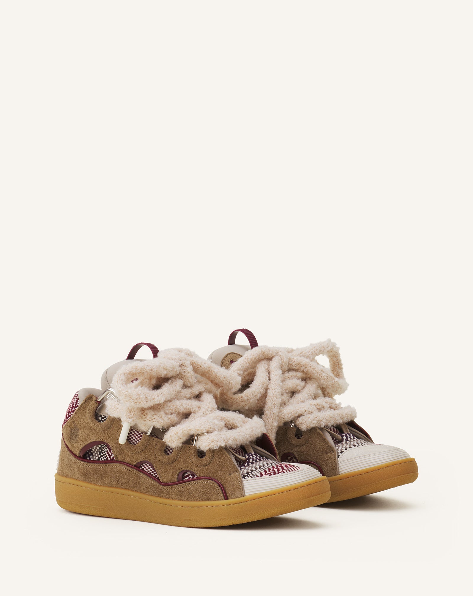 CURB SNEAKERS EN SUEDE LACETS MAILLE