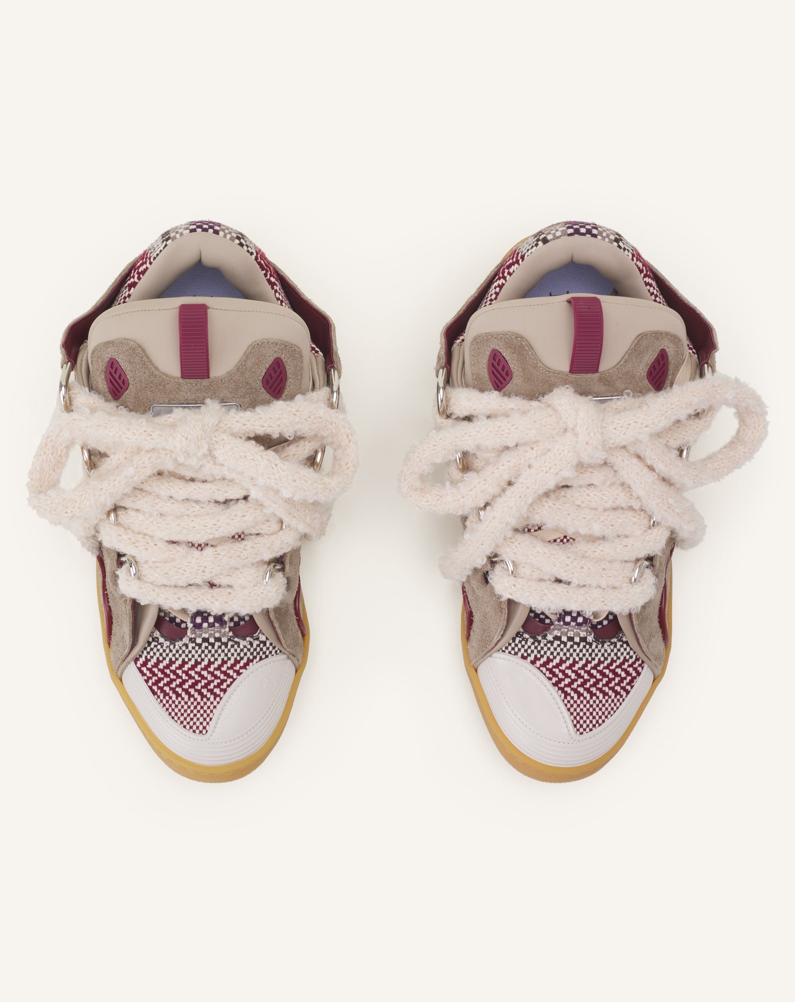 CURB SNEAKERS EN SUEDE LACETS MAILLE