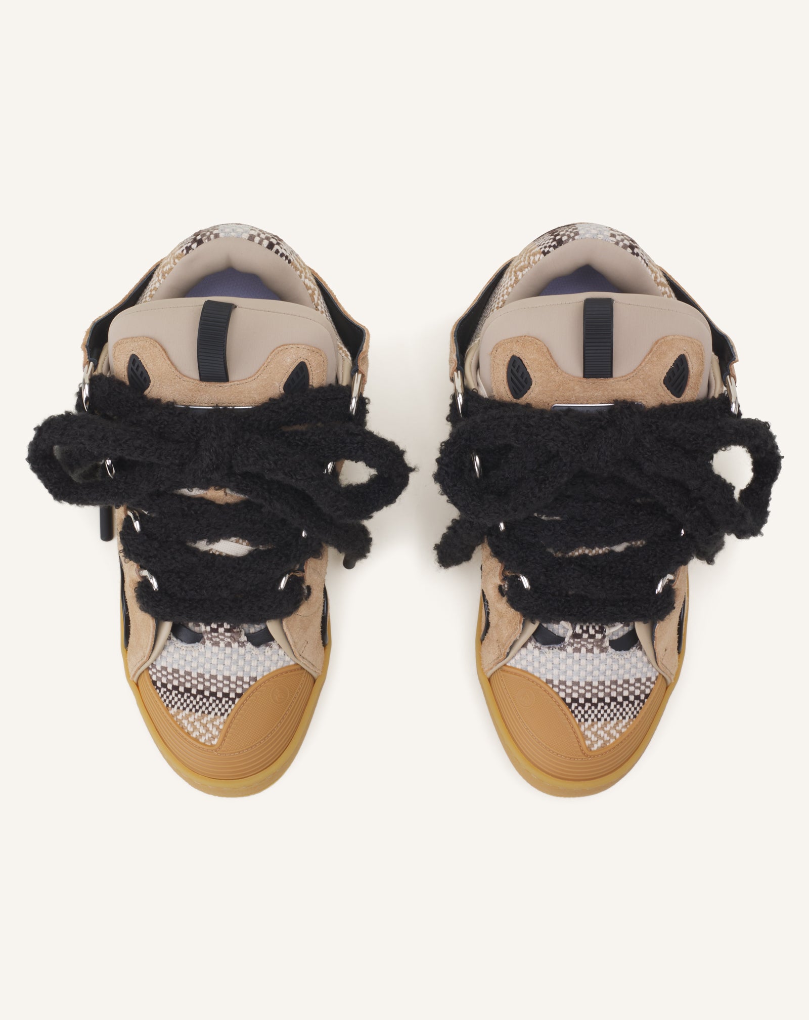 CURB SNEAKERS EN SUEDE LACETS MAILLE