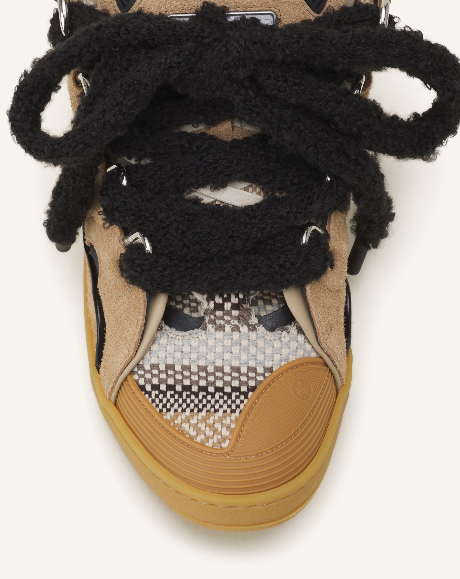 CURB SNEAKERS EN SUEDE LACETS MAILLE