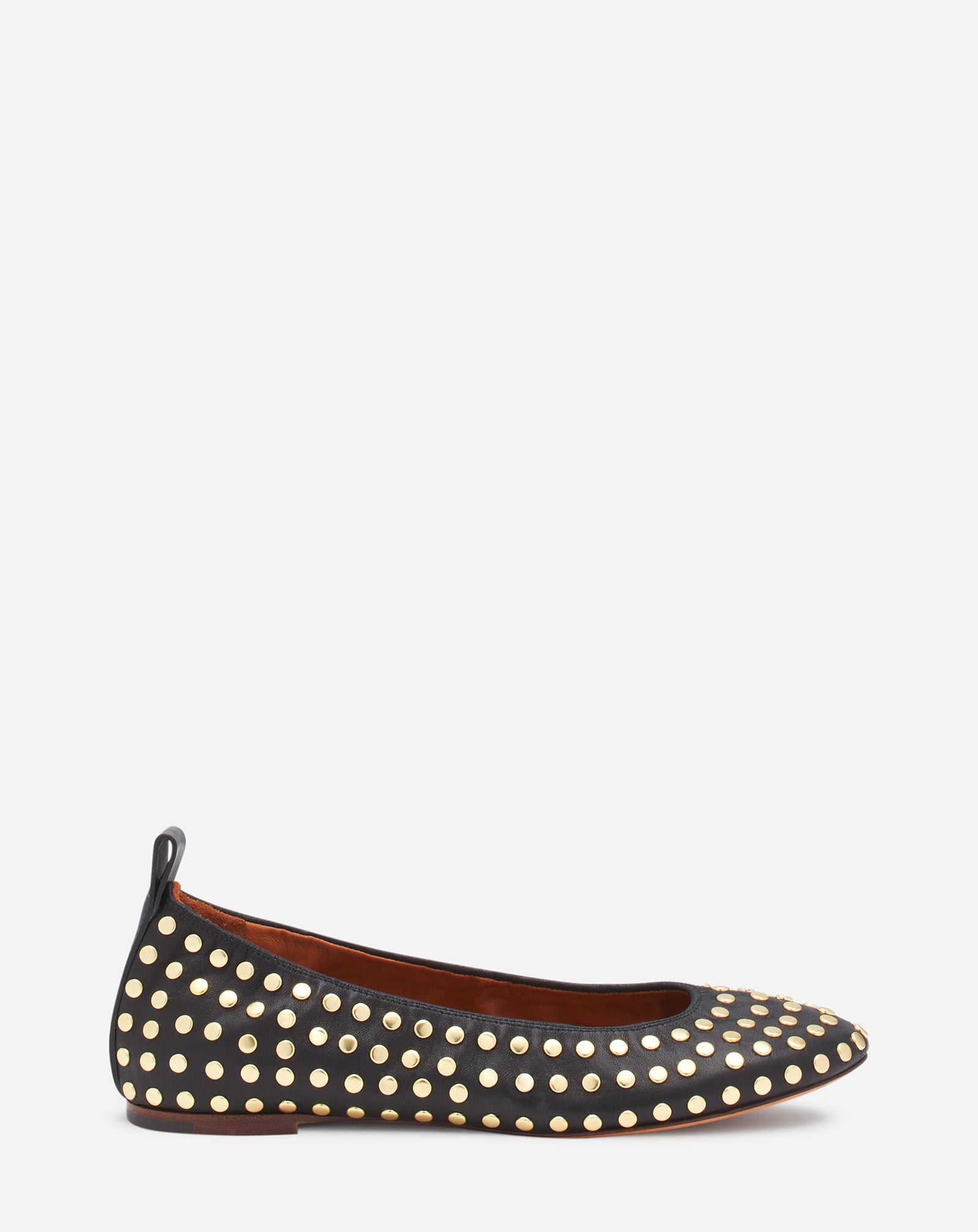LA BALLERINE EN CUIR AVEC STUDS