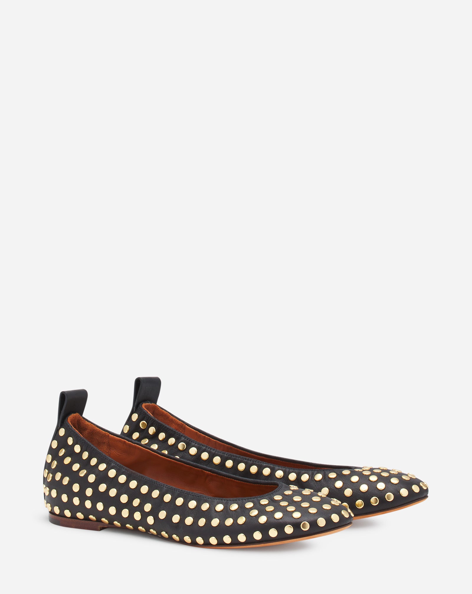 LA BALLERINE EN CUIR AVEC STUDS