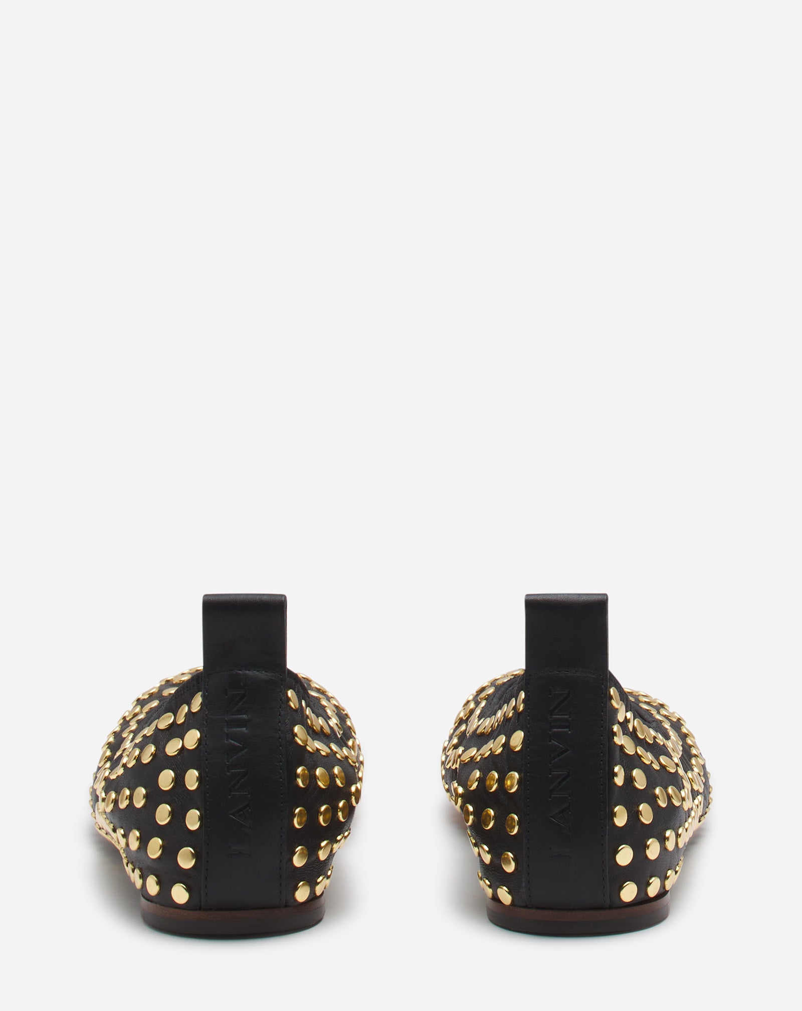 LA BALLERINE EN CUIR AVEC STUDS