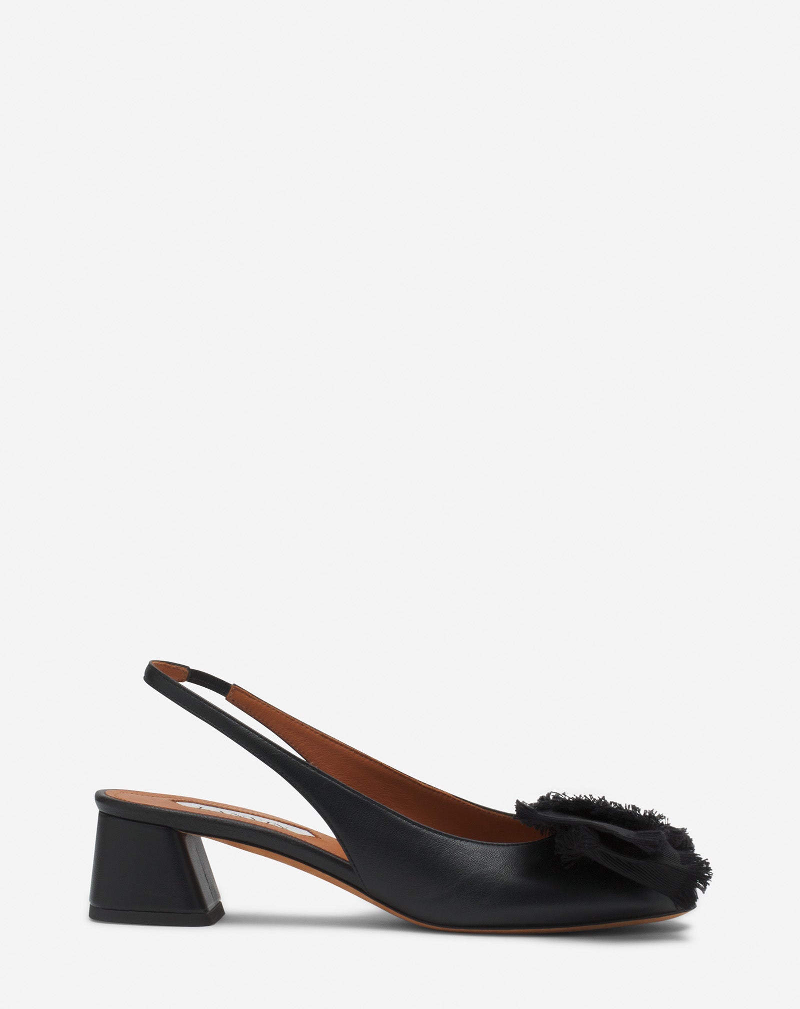 SLINGBACK À TALONS BALLERINE EN CUIR