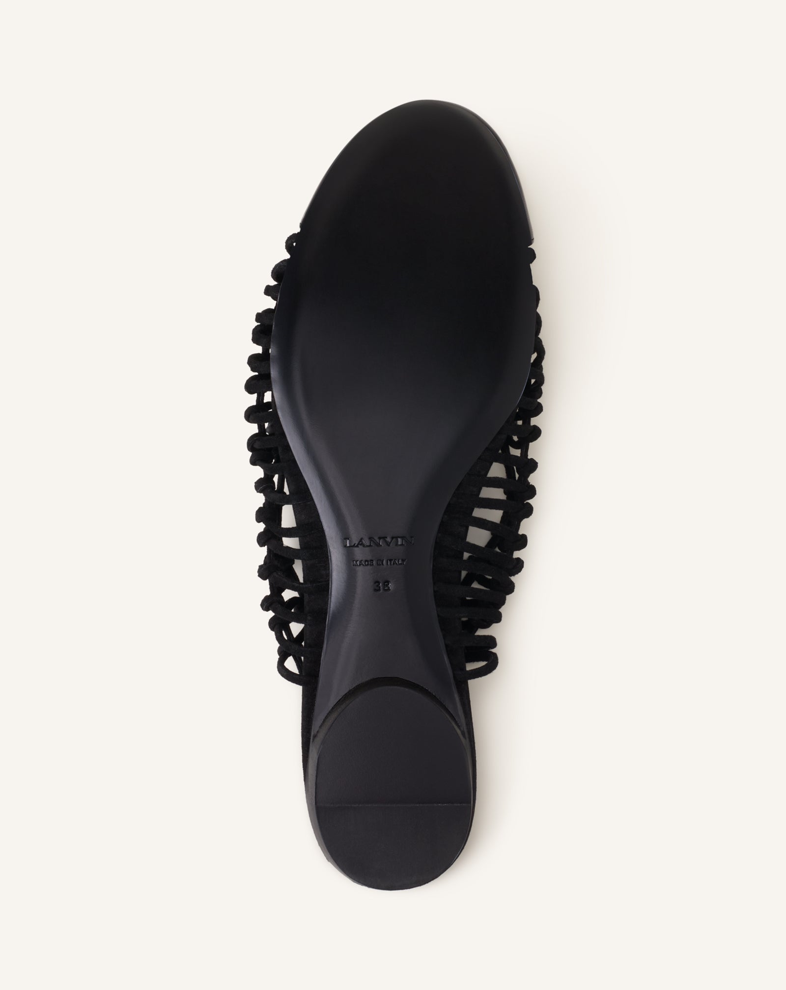 BALLERINE SLINGBACK KNITLINE EN CUIR