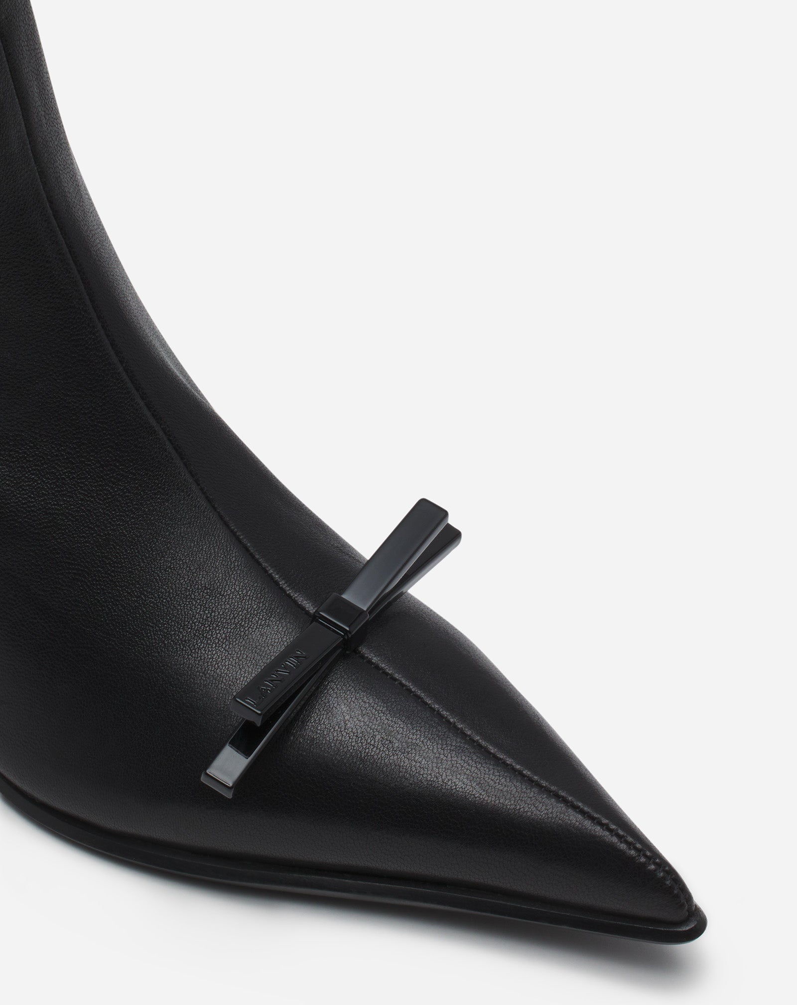 BOTTINES LANVIN BOW EN CUIR
