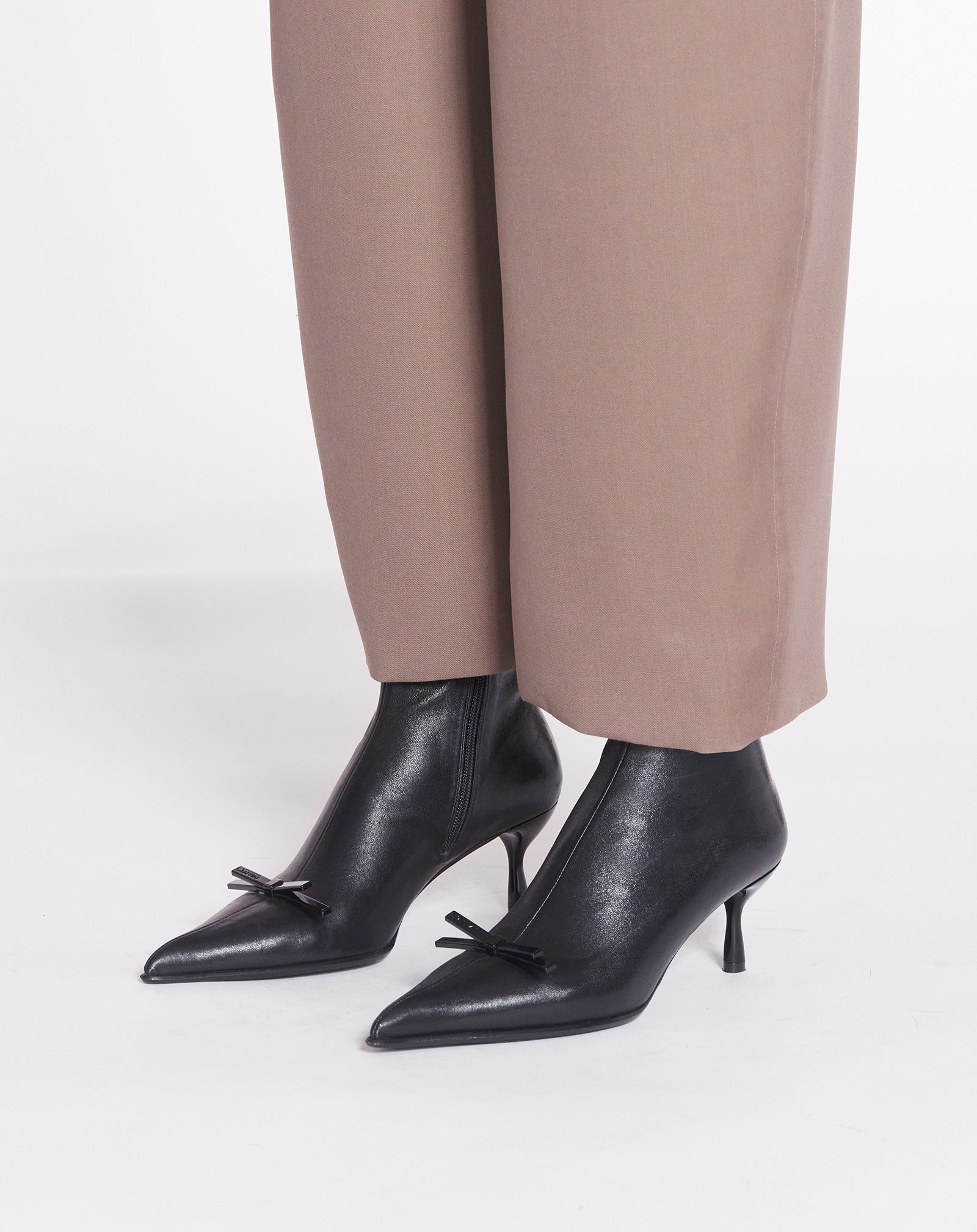 BOTTINES LANVIN BOW EN CUIR