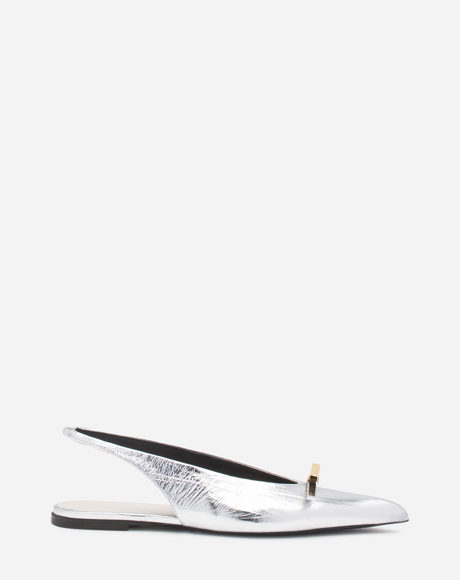 SLINGBACK LANVIN BOW EN CUIR METALLISÉ