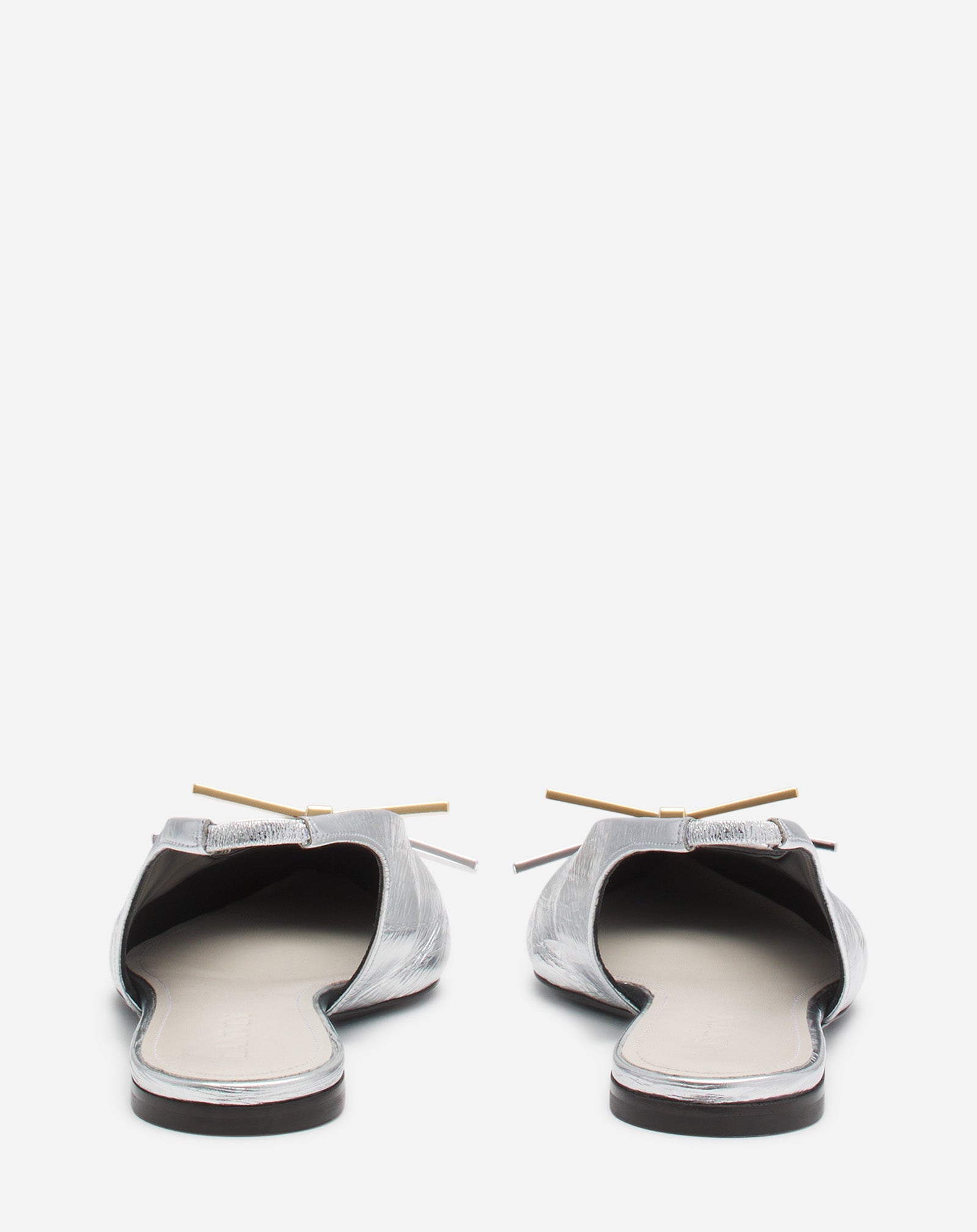 SLINGBACK LANVIN BOW EN CUIR METALLISÉ