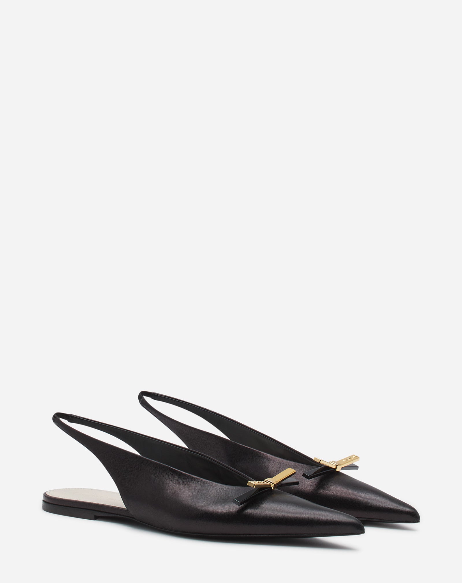 SLINGBACK LANVIN BOW EN CUIR