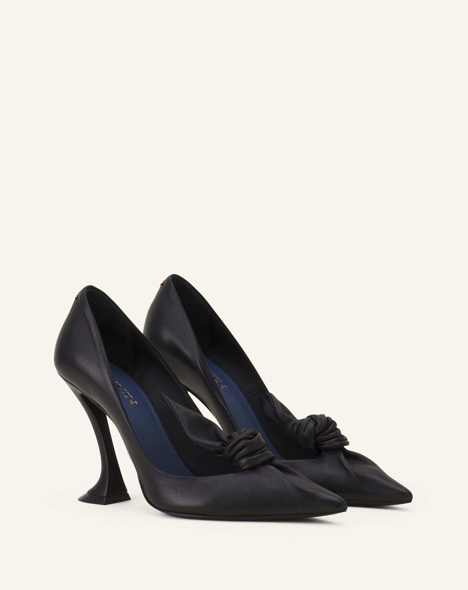 ESCARPIN MIDNIGHT STEP NOEUD EN CUIR
