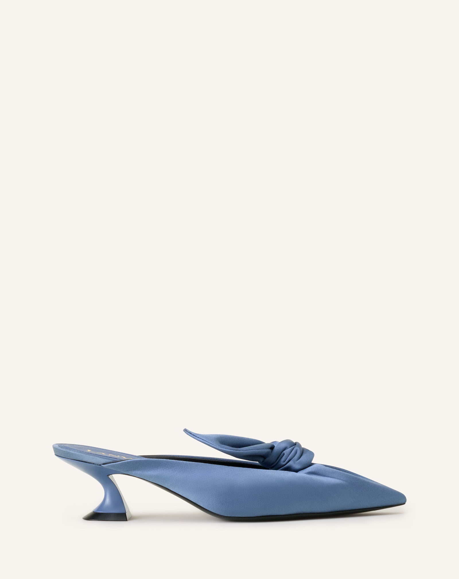 MULE À TALON MIDNIGHT STEP NOEUD EN SATIN