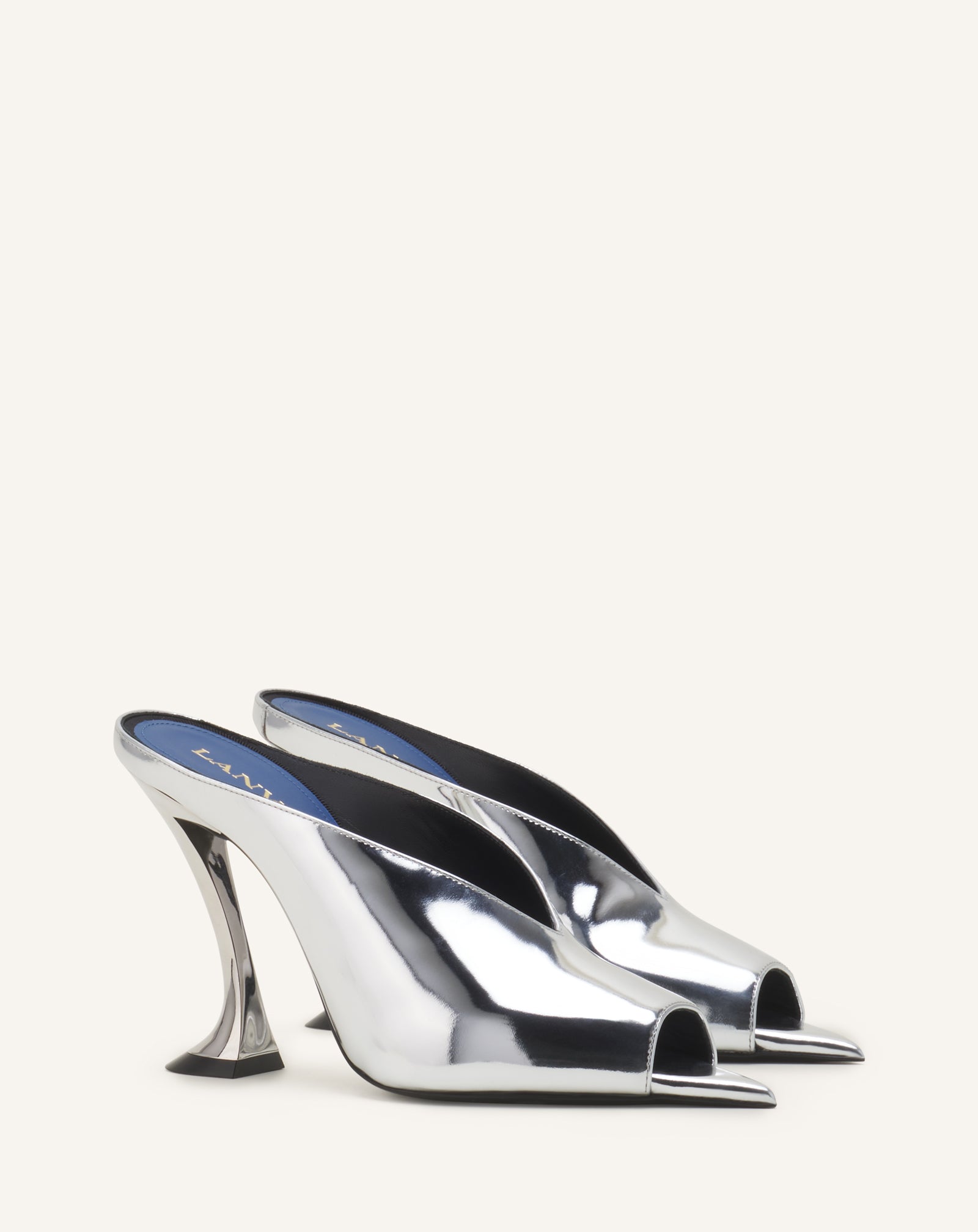 MULE MIDNIGHT STEP EN CUIR MÉTALLIQUE