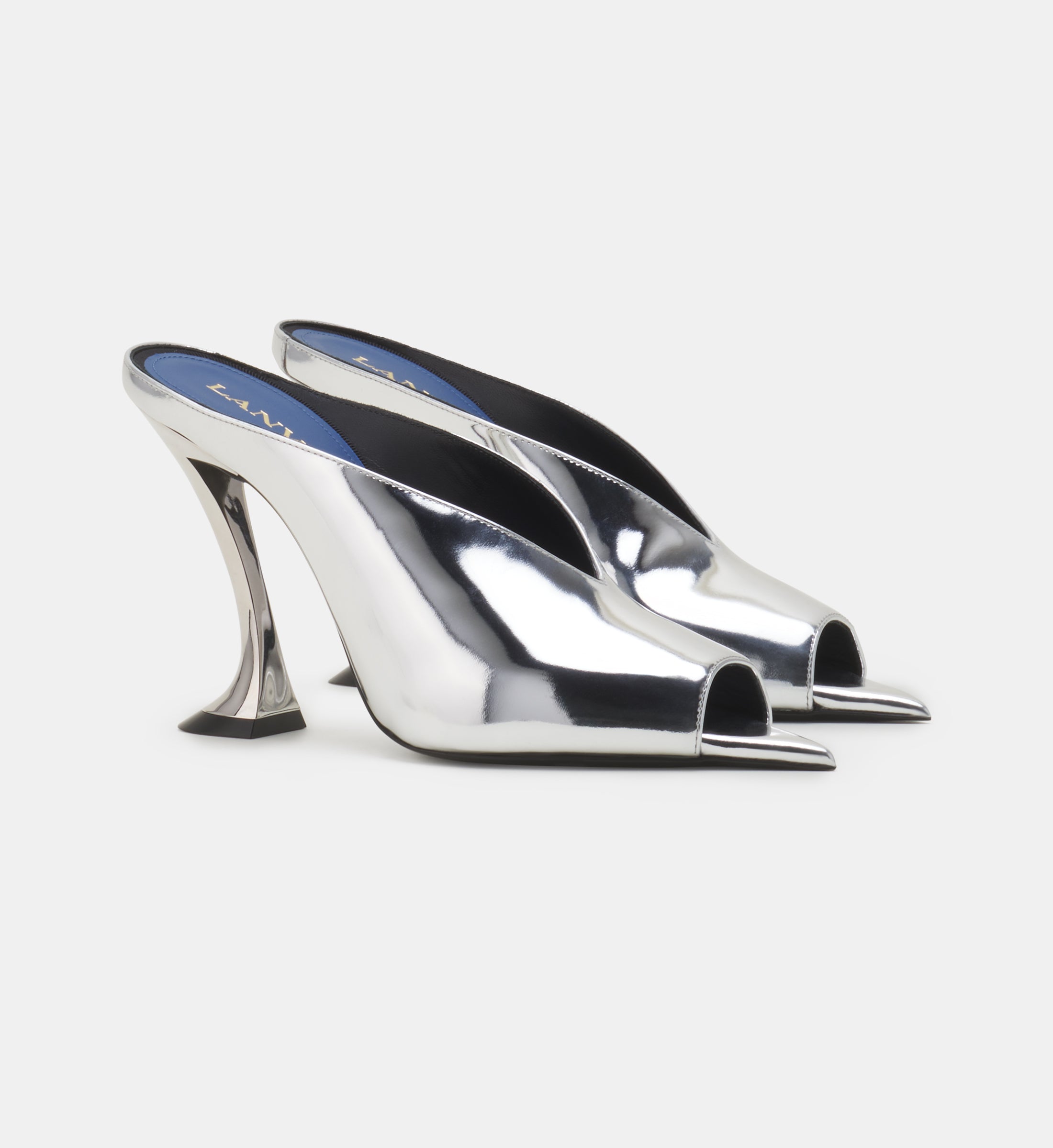 MULE MIDNIGHT STEP EN CUIR MÉTALLIQUE