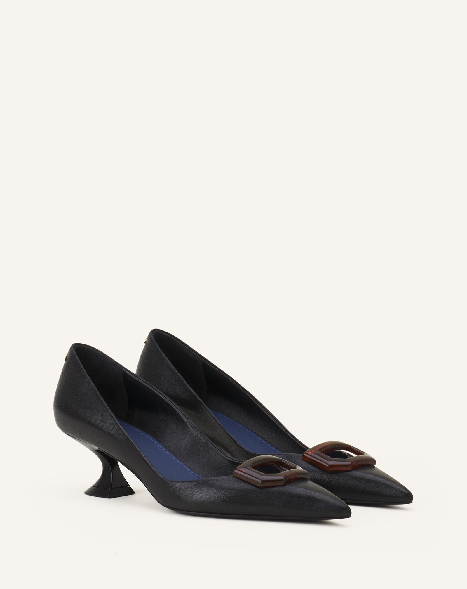 ESCARPIN À BOUCLE MIDNIGHT STEP EN CUIR