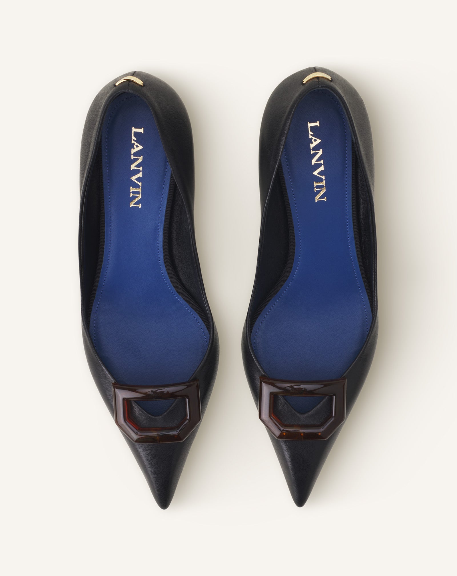 ESCARPIN À BOUCLE MIDNIGHT STEP EN CUIR