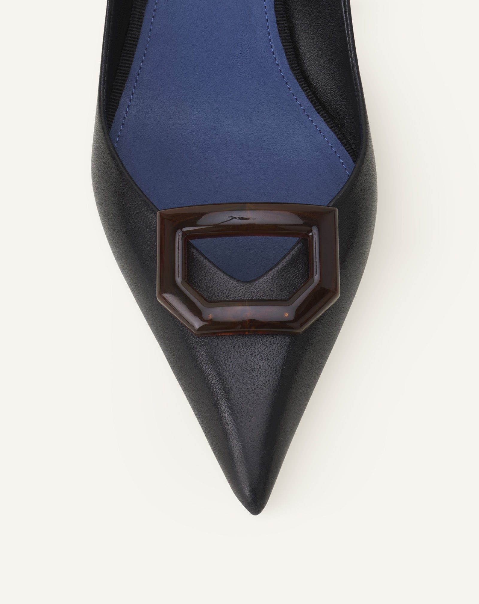 ESCARPIN À BOUCLE MIDNIGHT STEP EN CUIR