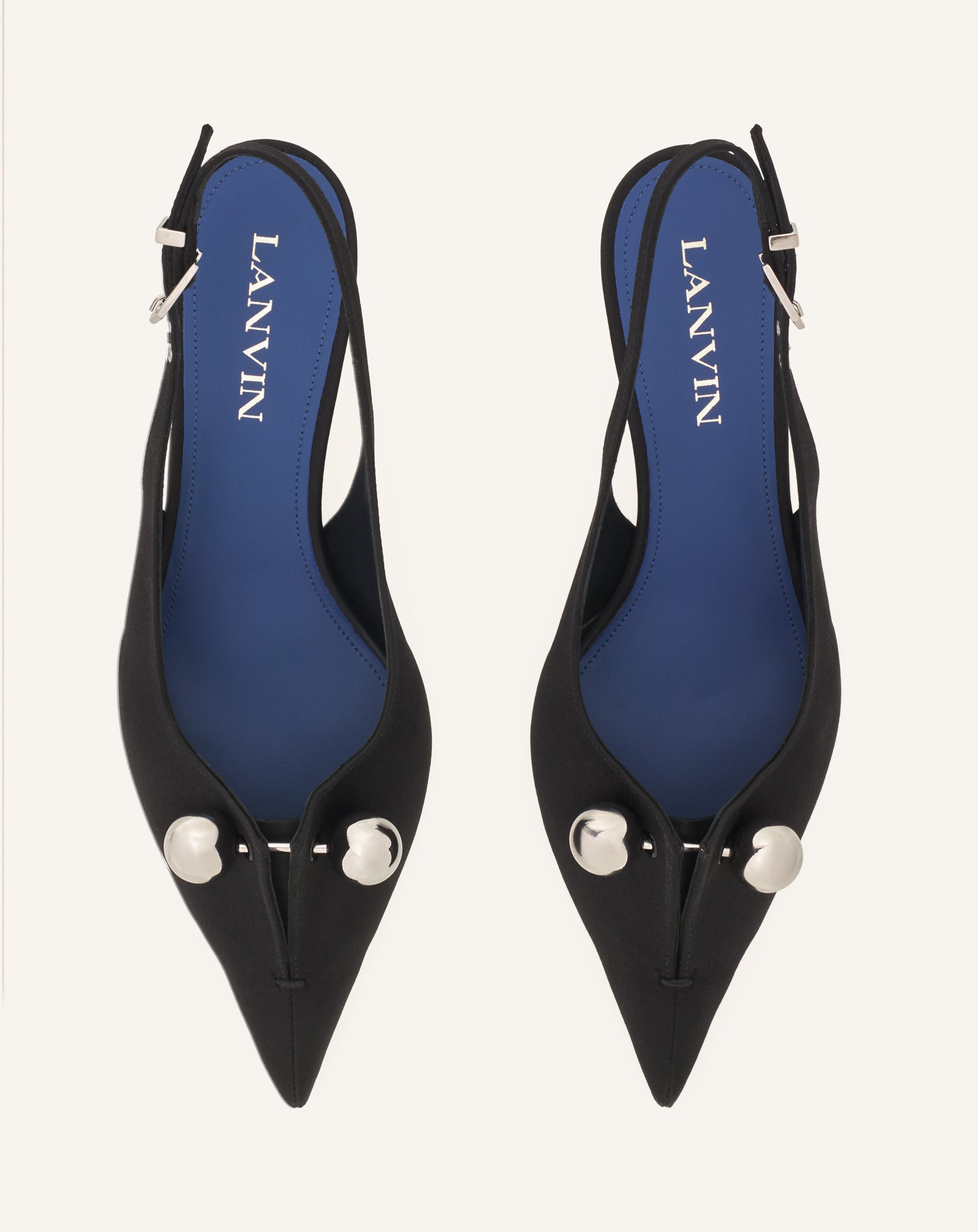 SLINGBACK MIDNIGHT STEP NOIR