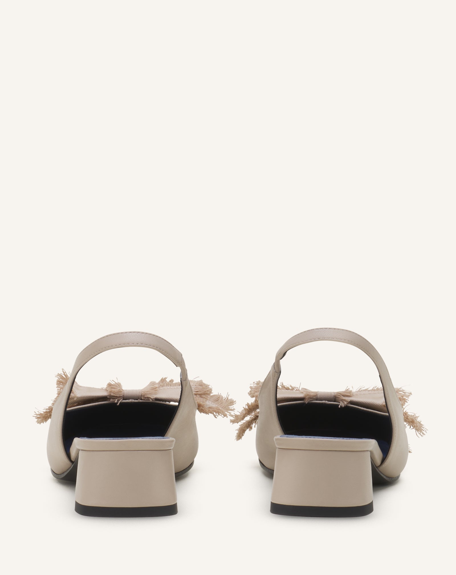 SLINGBACK À TALONS BALLERINE EN CUIR
