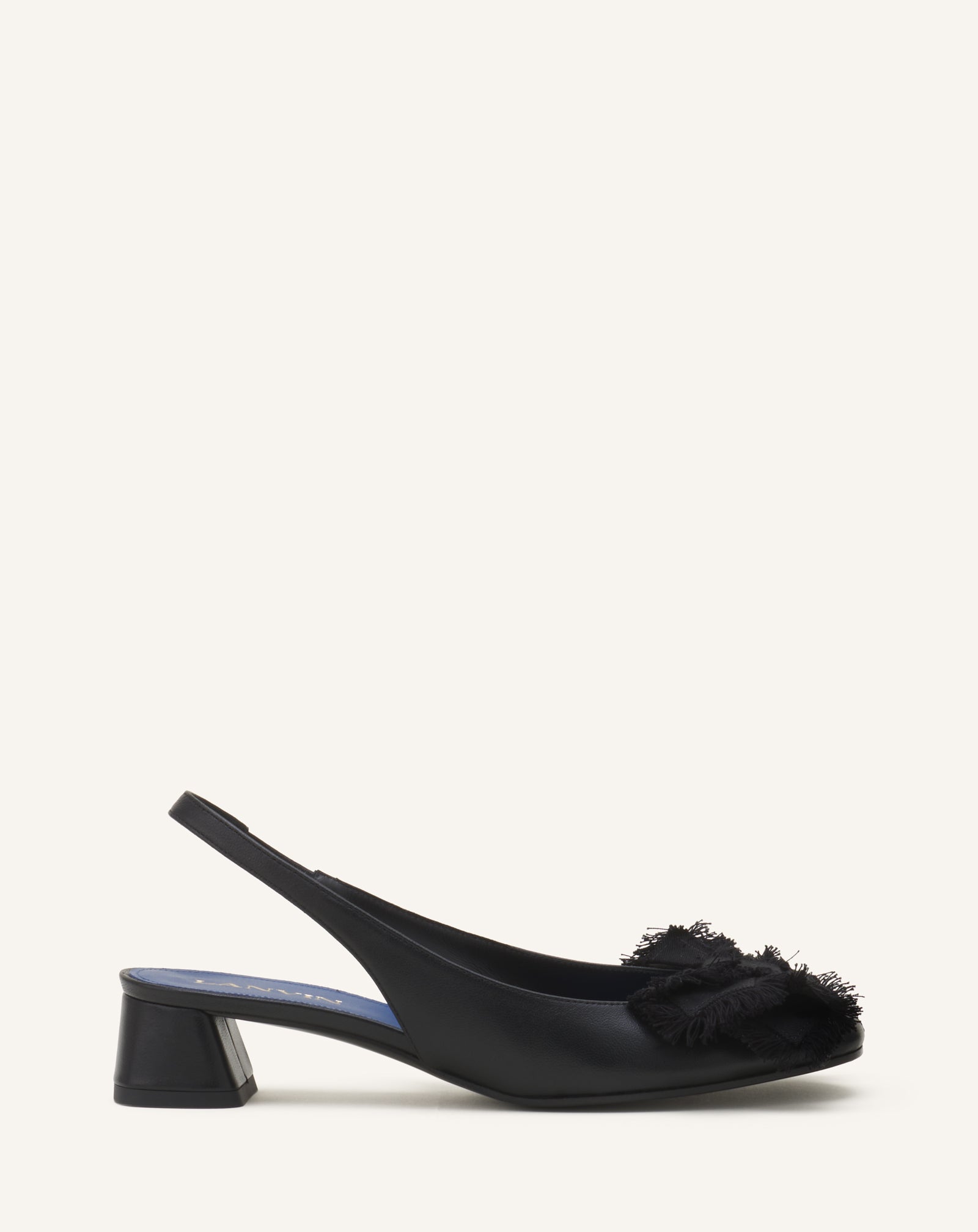 SLINGBACK À TALONS BALLERINE EN CUIR