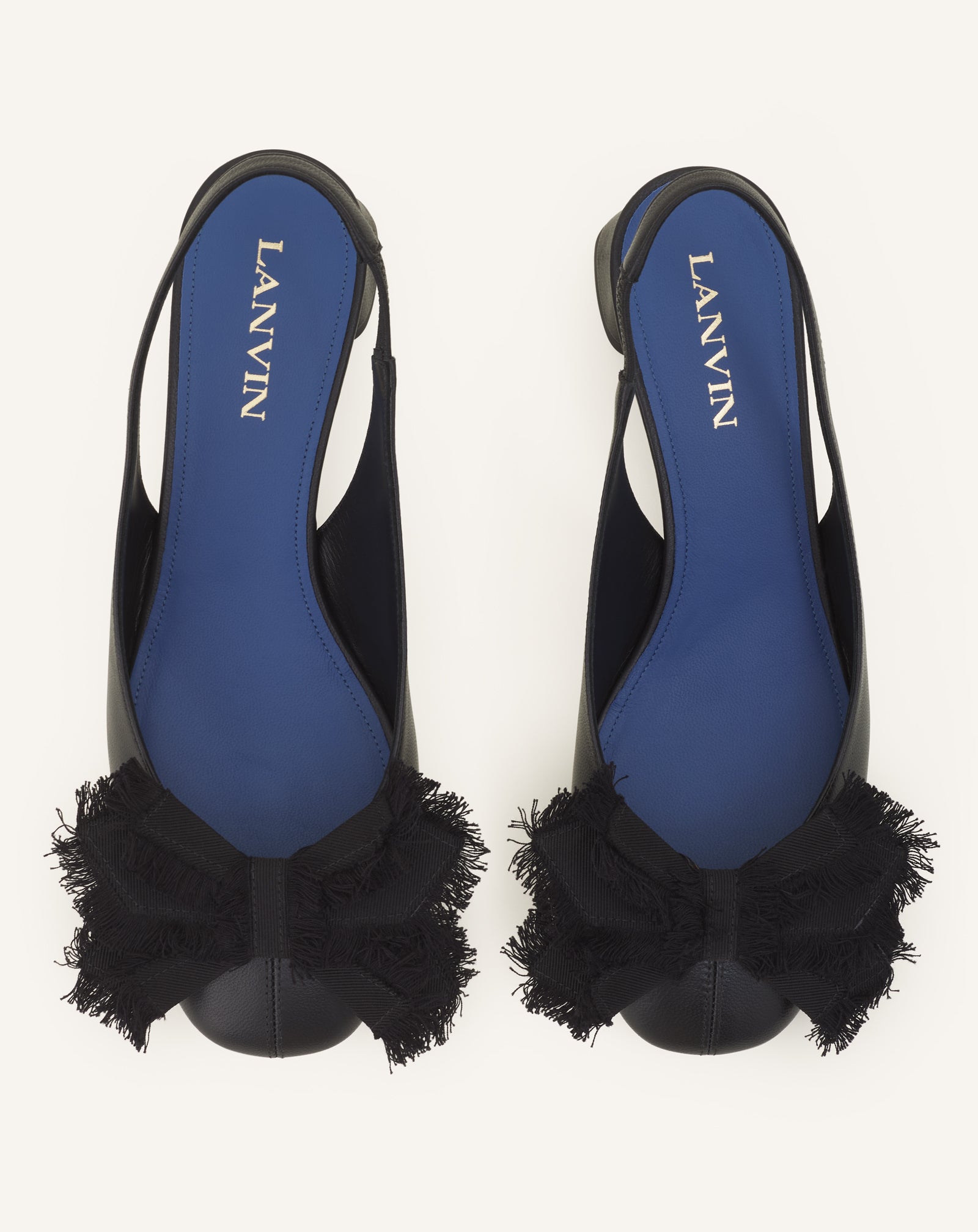 SLINGBACK À TALONS BALLERINE EN CUIR