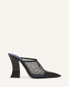 Translation missing: fr.MULE NOCTURNE EN MESH ET CUIR PATENT