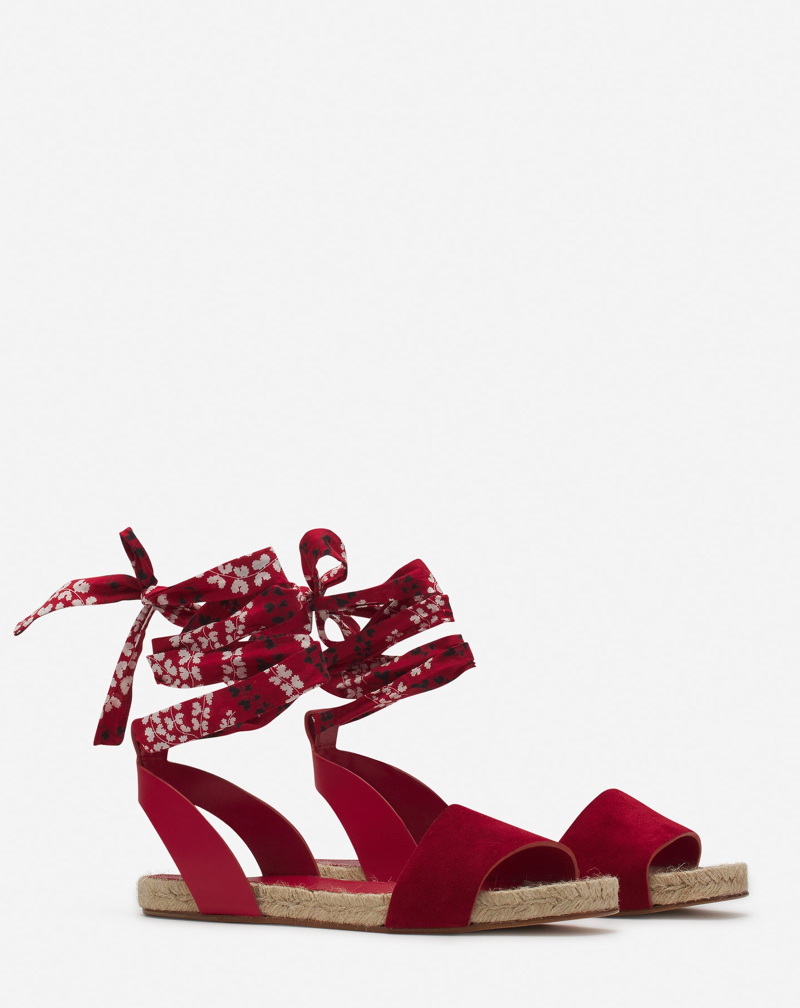 SANDALES  PLATES DOMRA EN SUEDE