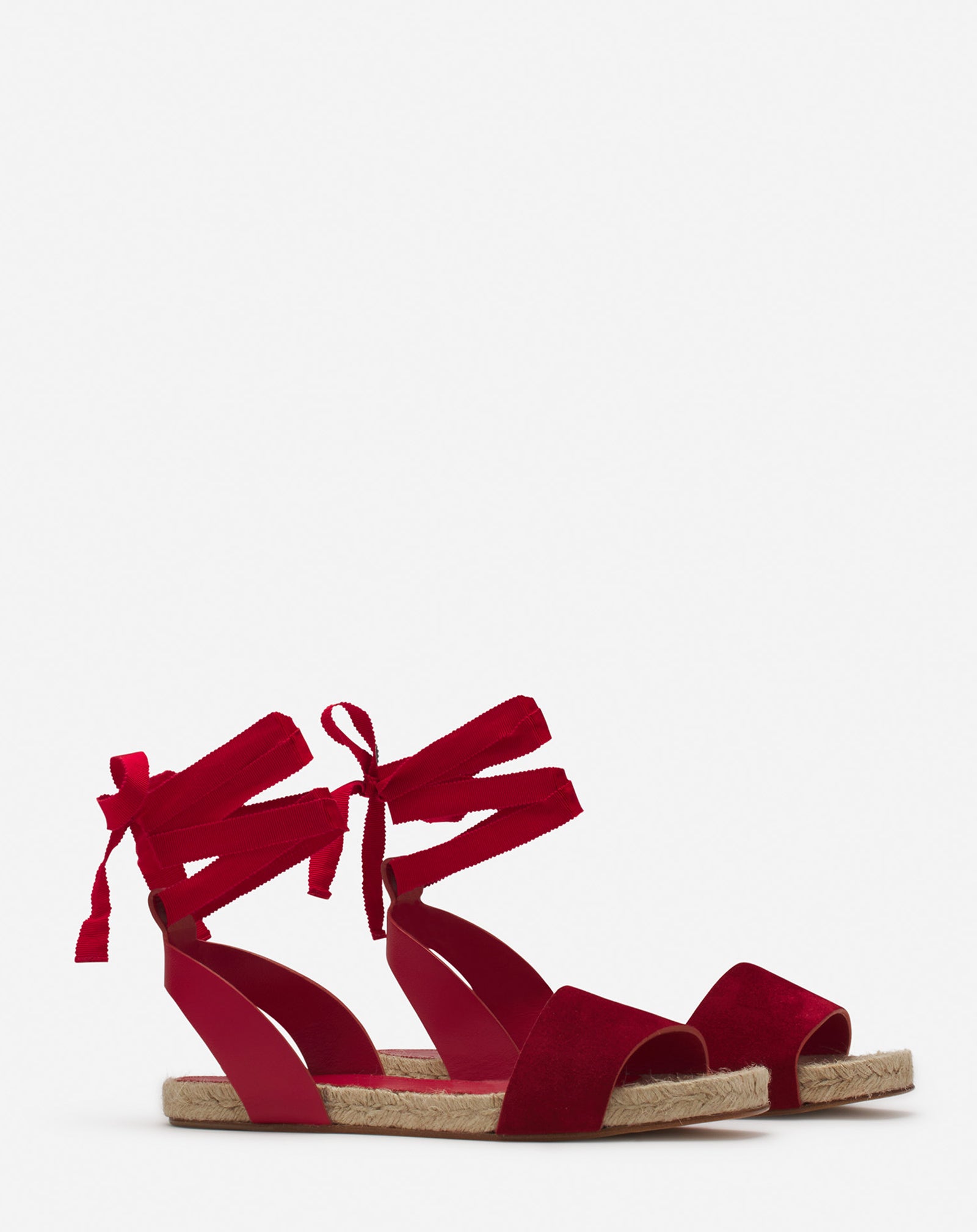 SANDALES  PLATES DOMRA EN SUEDE