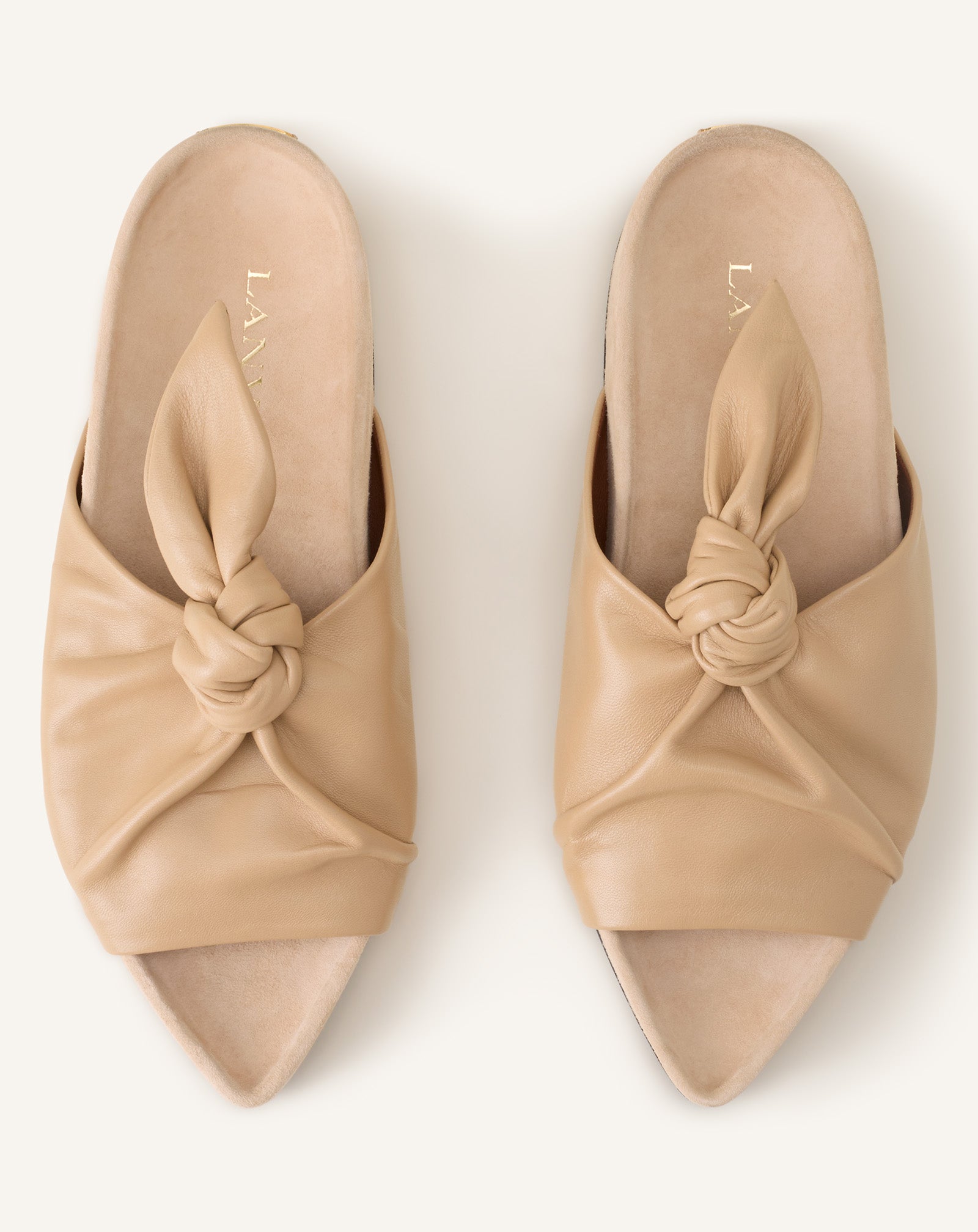 MULE PLATE COCOON EN CUIR