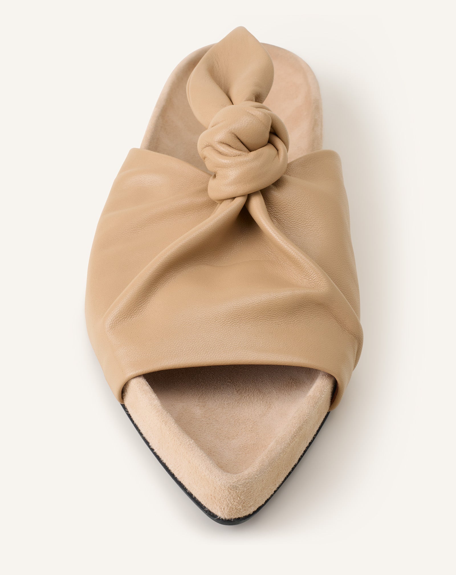 MULE PLATE COCOON EN CUIR