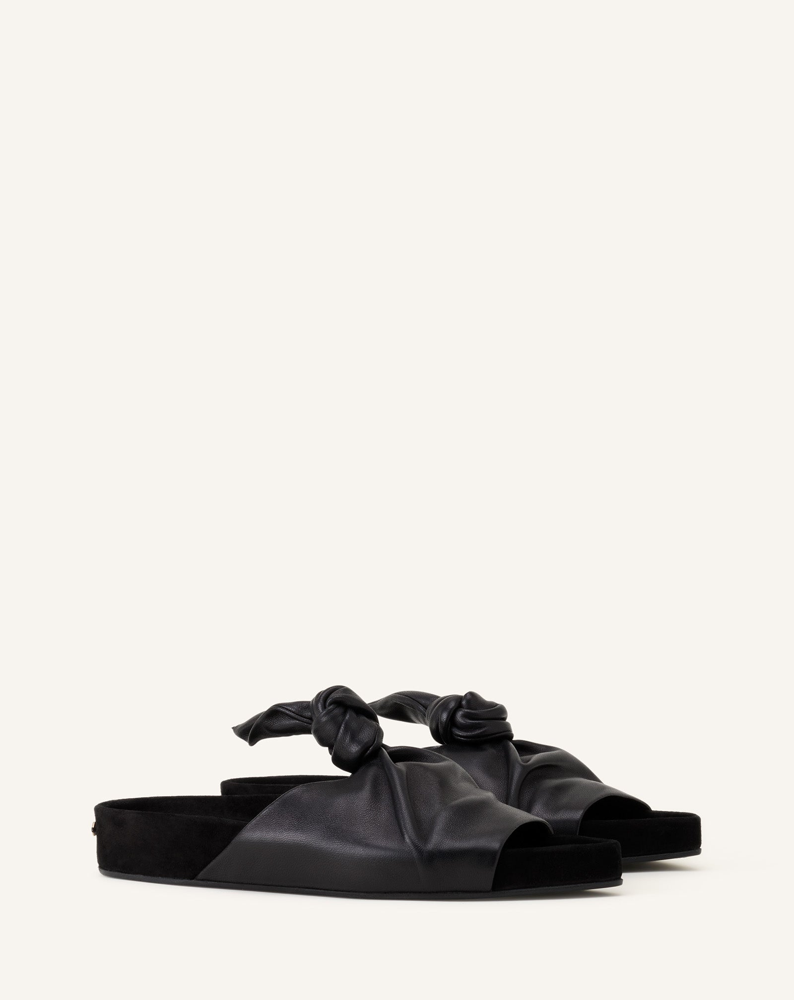 MULE PLATE COCOON EN CUIR