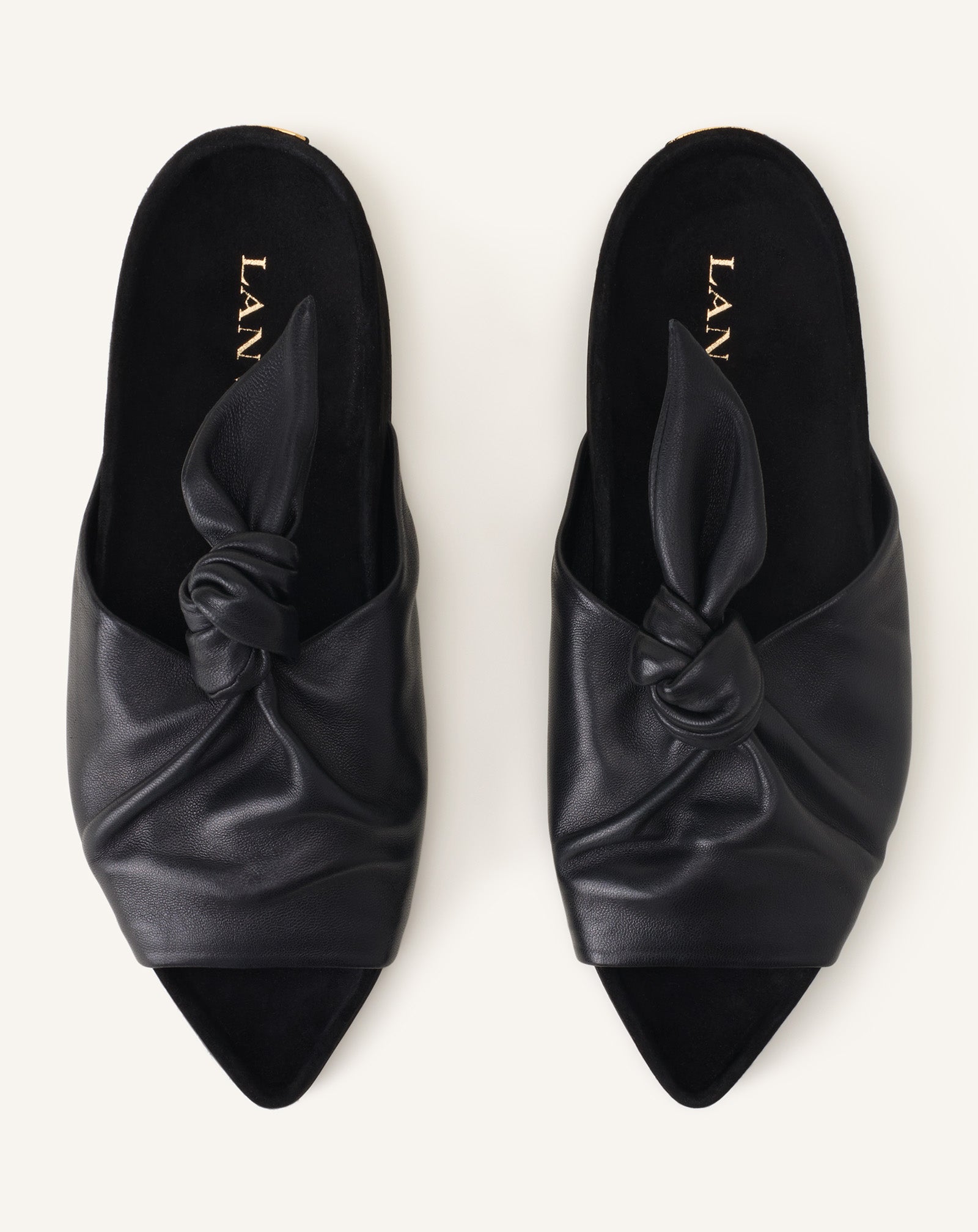 MULE PLATE COCOON EN CUIR