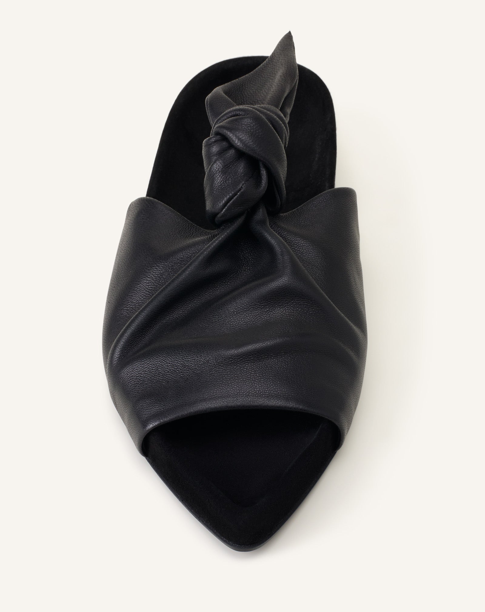 MULE PLATE COCOON EN CUIR