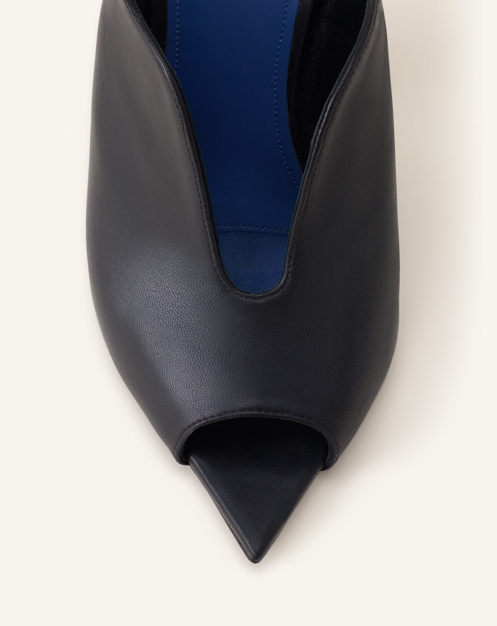 MULE A TALON BUCKLE ARCH EN CUIR
