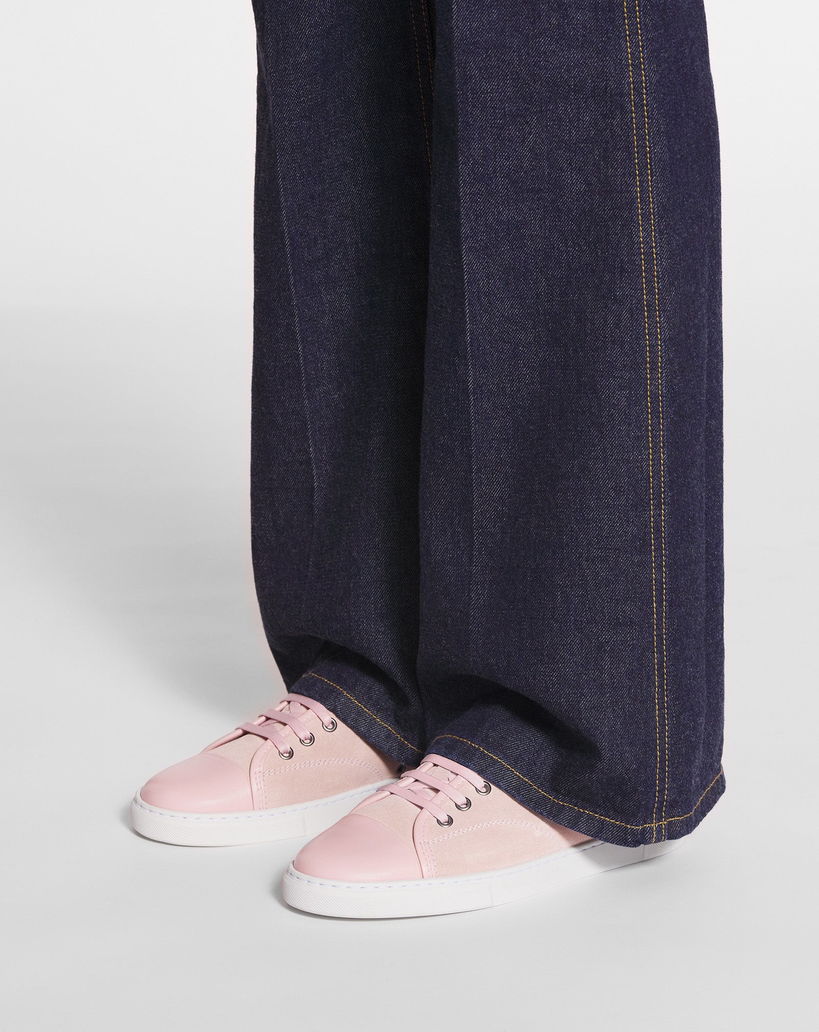 SNEAKERS DBB1 EN CUIR ET SUEDE