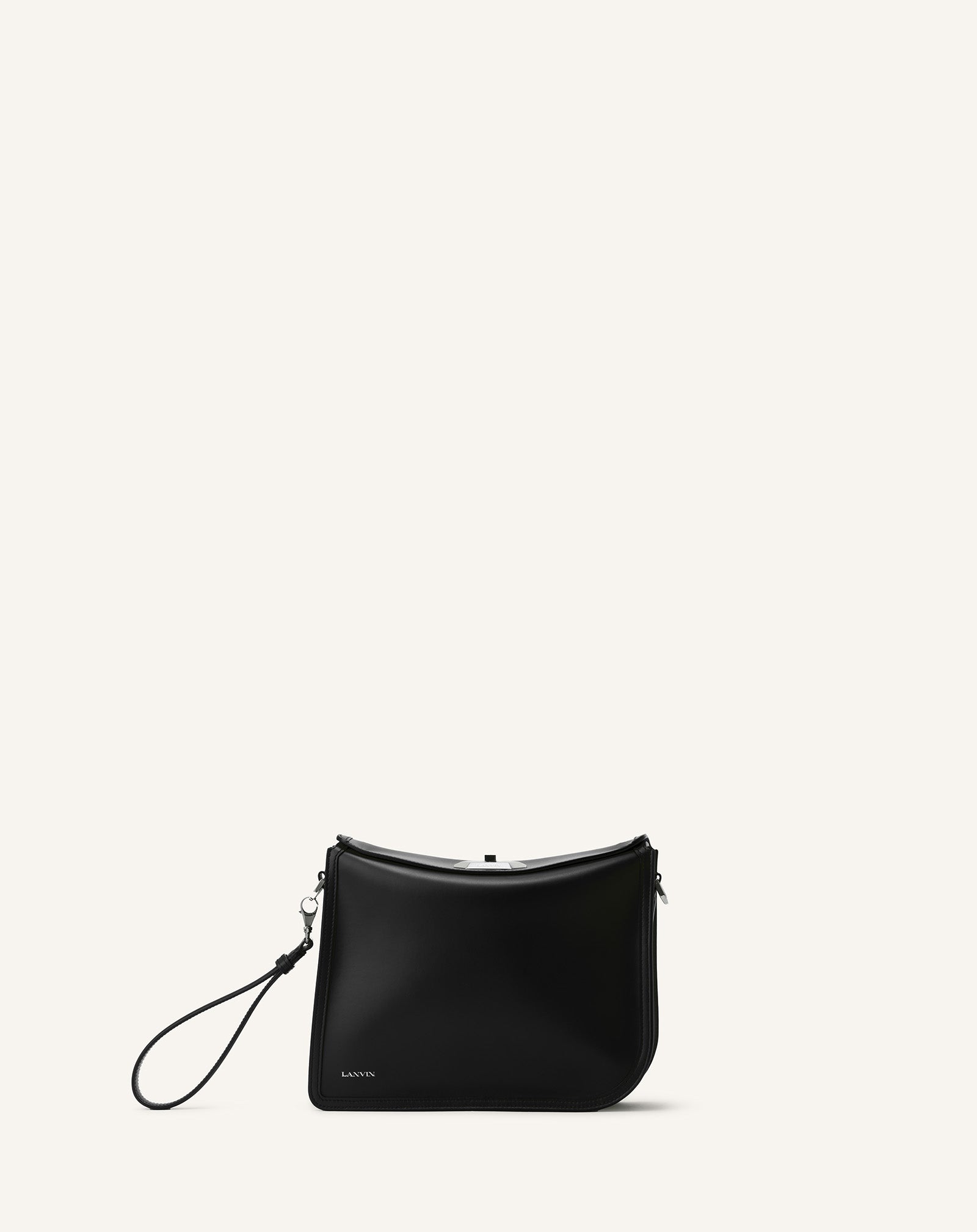 SAC POCHETTE COMPAGNON ASYMÉTRIQUE EN CUIR