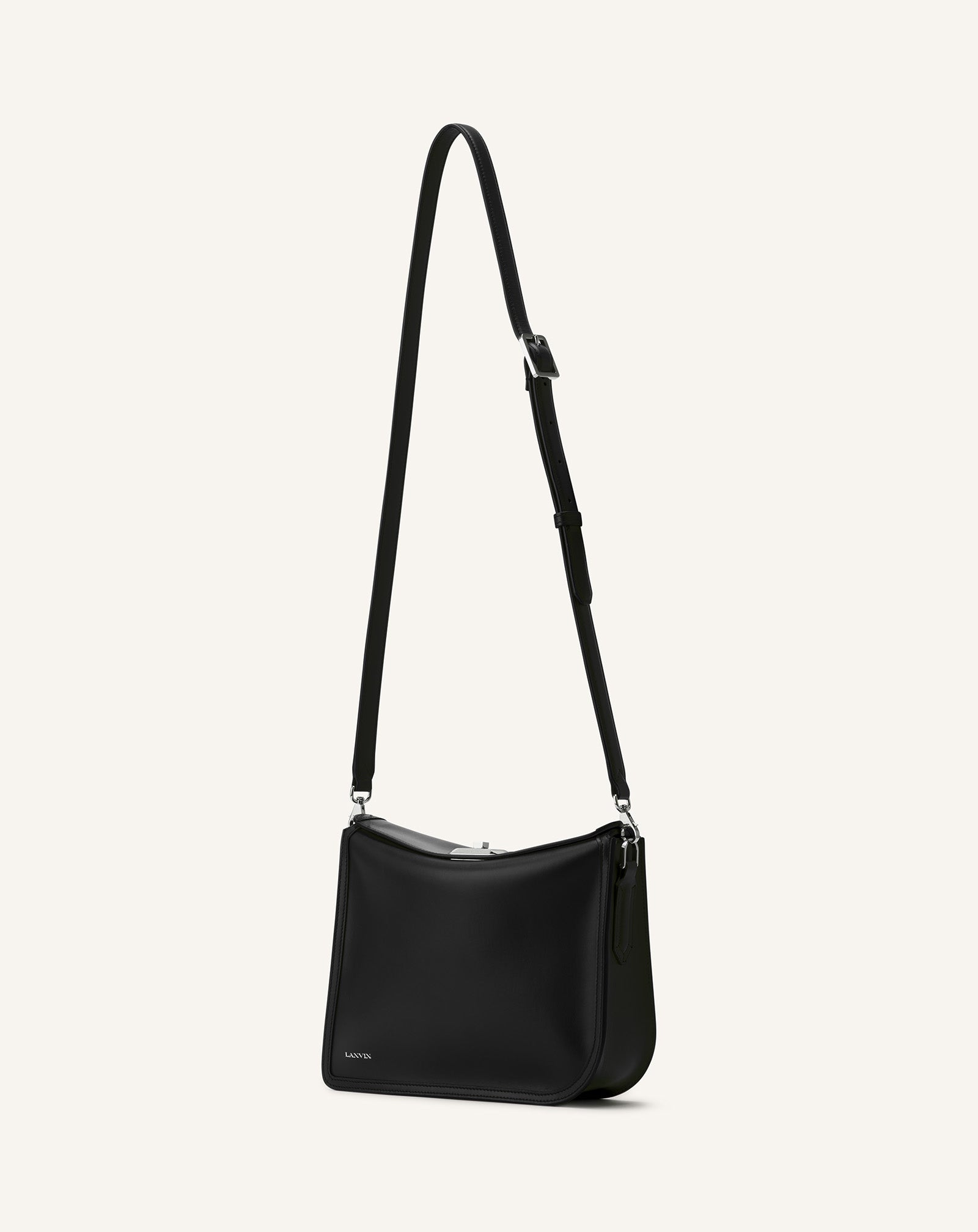 SAC POCHETTE COMPAGNON EN CUIR NOIR