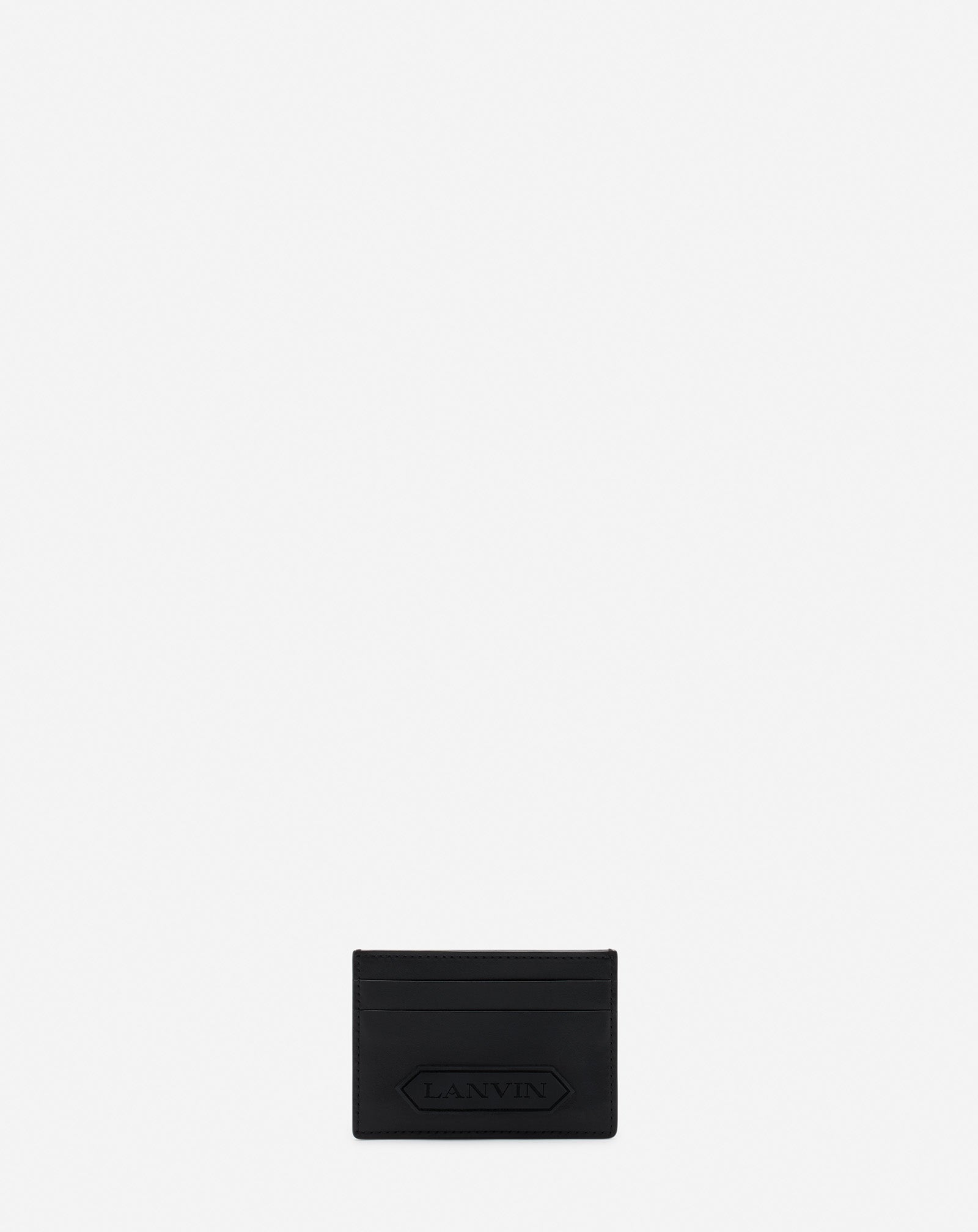 PORTE-CARTES LANVIN SIGNATURE EN CUIR