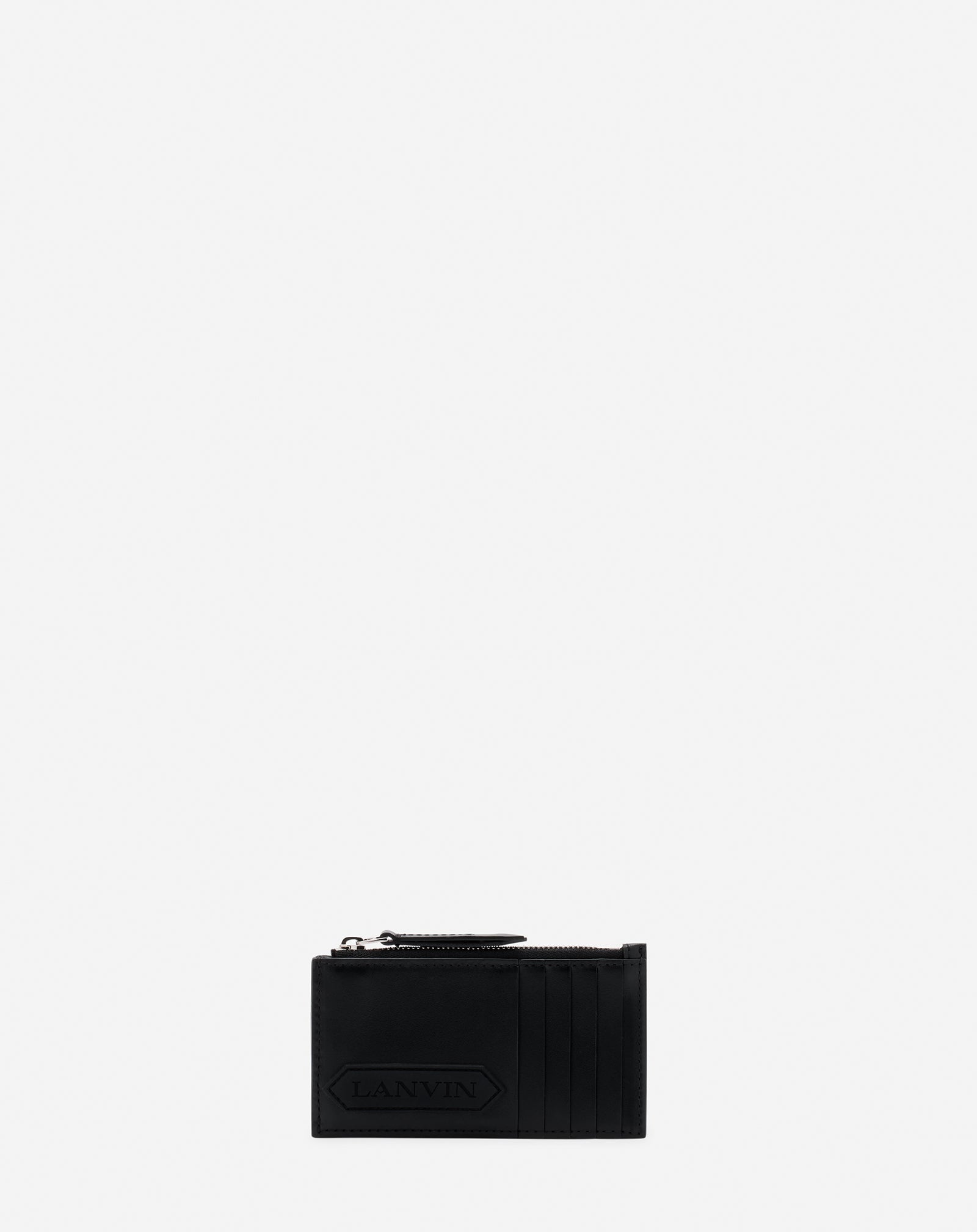 PORTE-CARTES LANVIN SIGNATURE EN CUIR