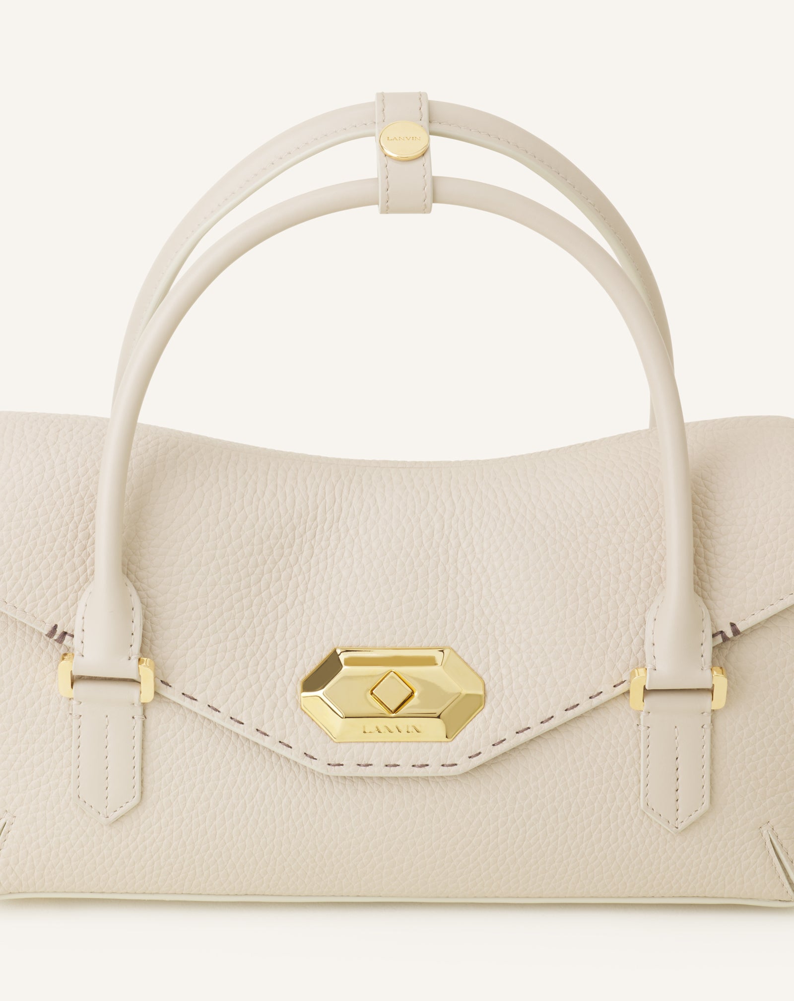 SAC LE CONFIDENT BY LANVIN 26 EN CUIR BLANC
