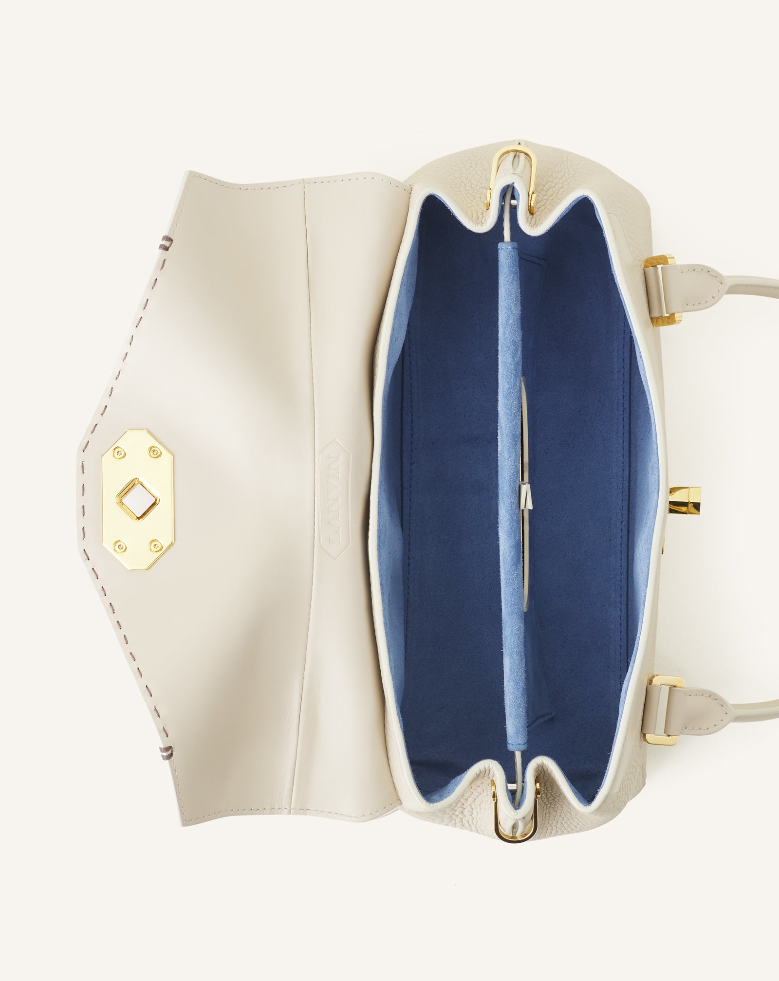 SAC LE CONFIDENT BY LANVIN 26 EN CUIR BLANC