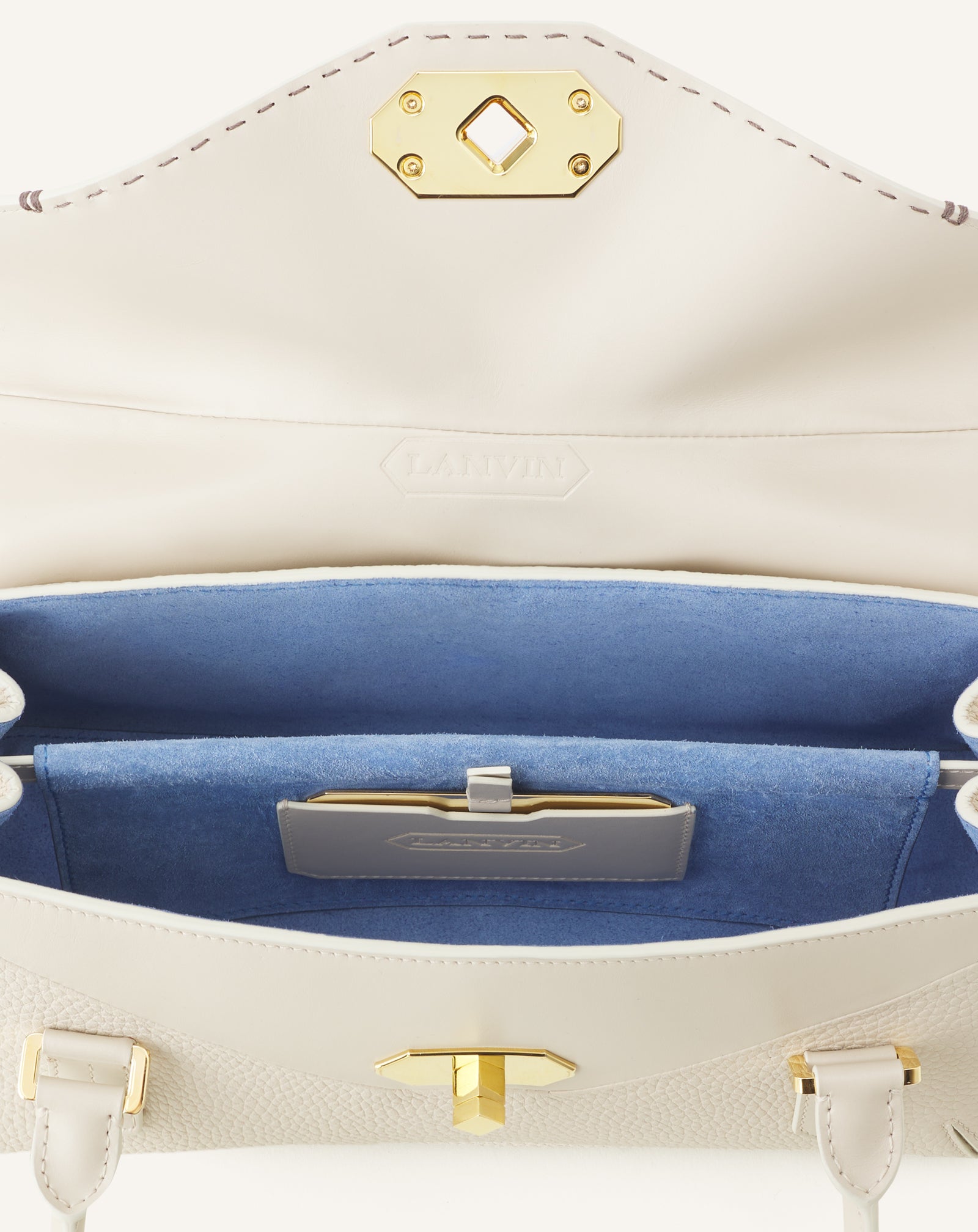 SAC LE CONFIDENT BY LANVIN 26 EN CUIR BLANC