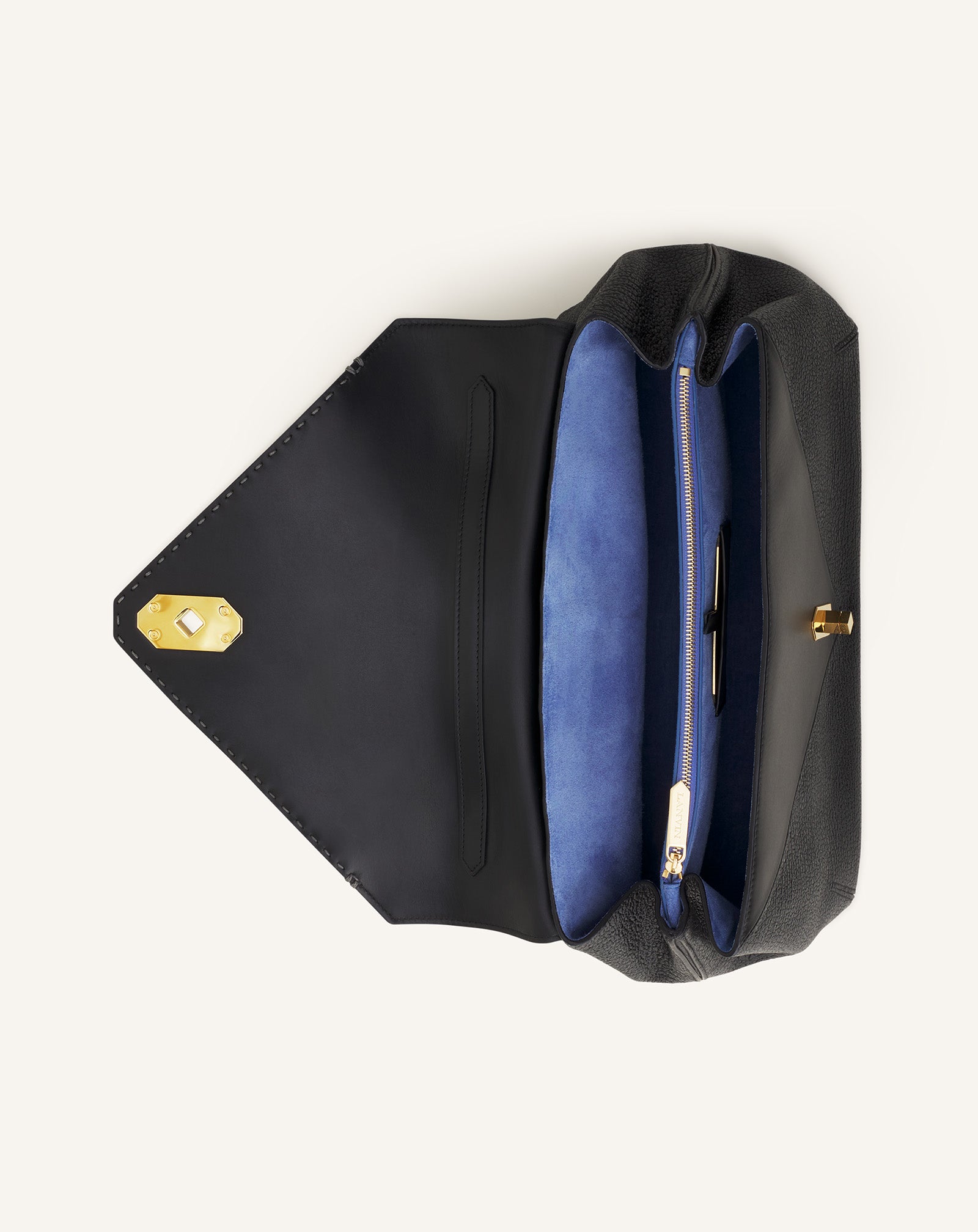 SAC LE CONFIDENT BY LANVIN EN CUIR NOIR