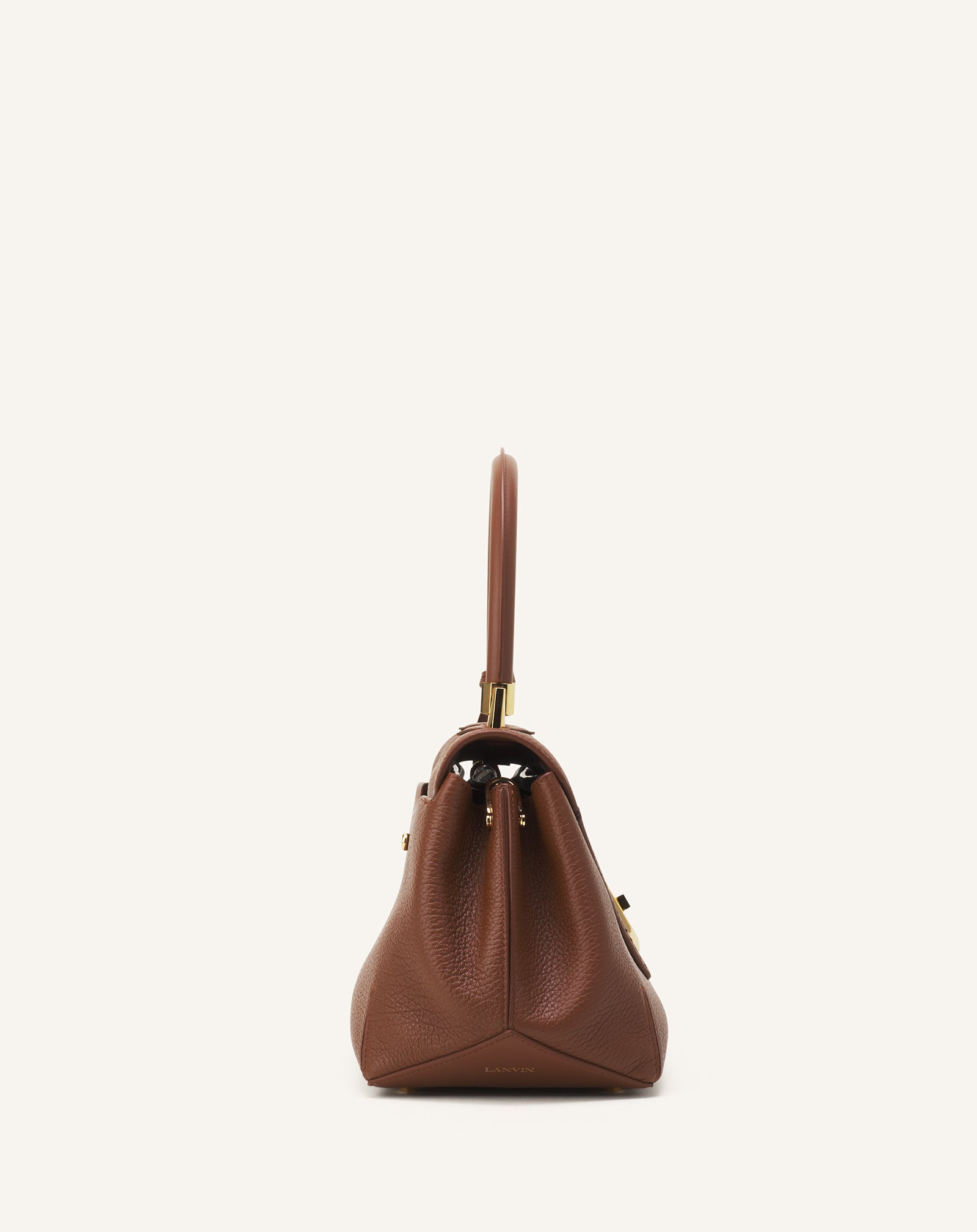 BROWN LE CONFIDENT BY LANVIN LEATHER BAG