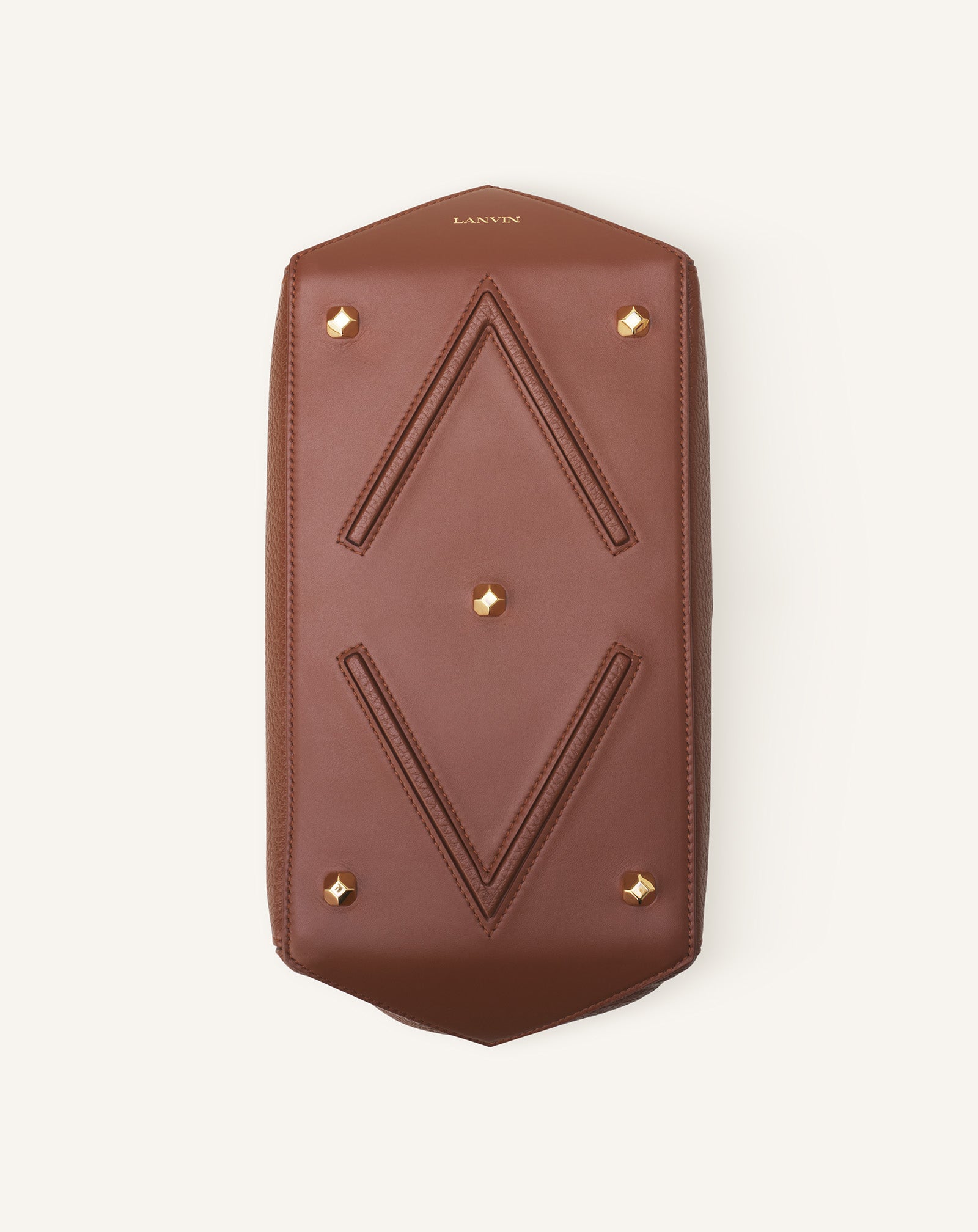 BROWN LE CONFIDENT BY LANVIN LEATHER BAG