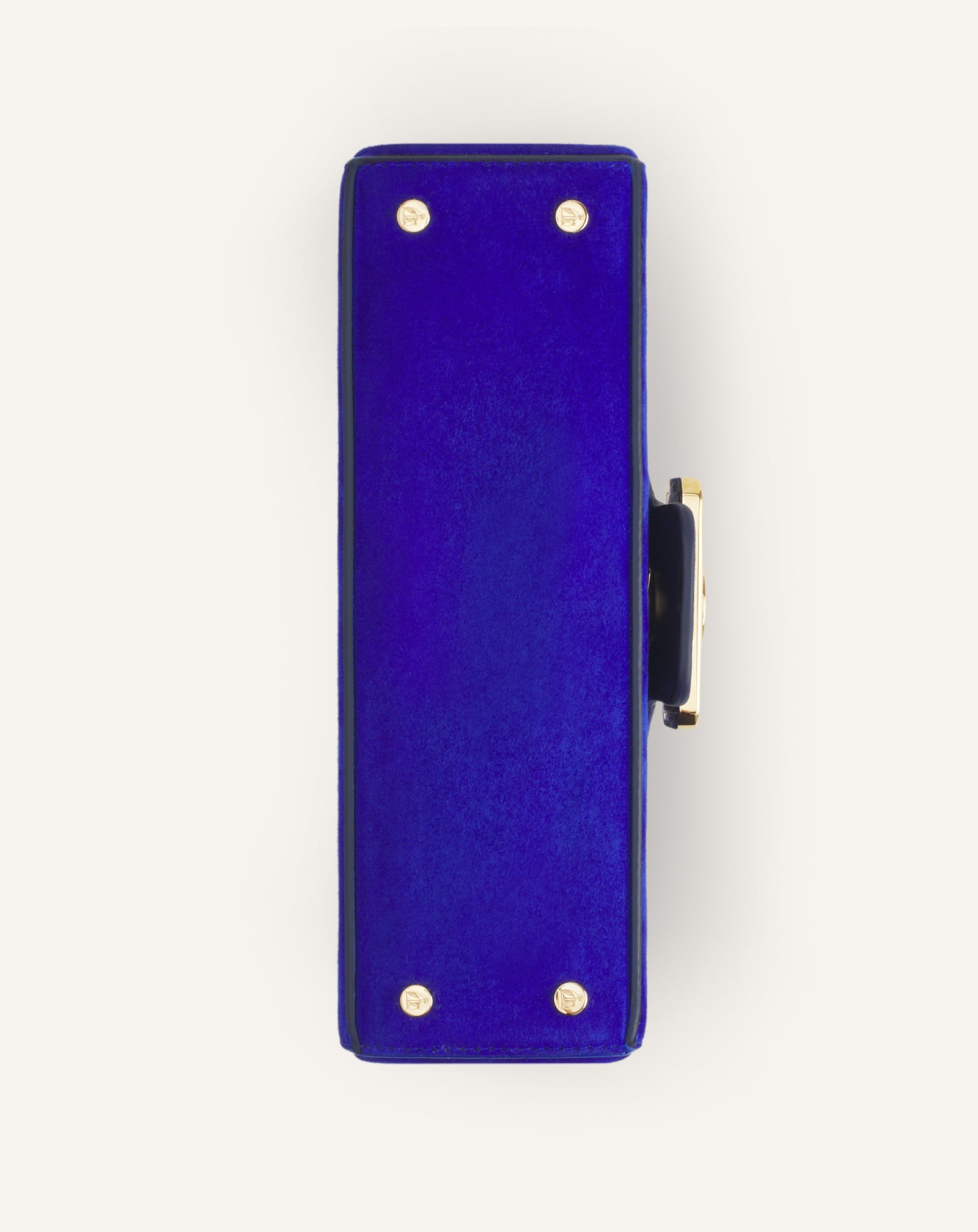 SAC PENCIL CAT NANO EN CUIR BLEU