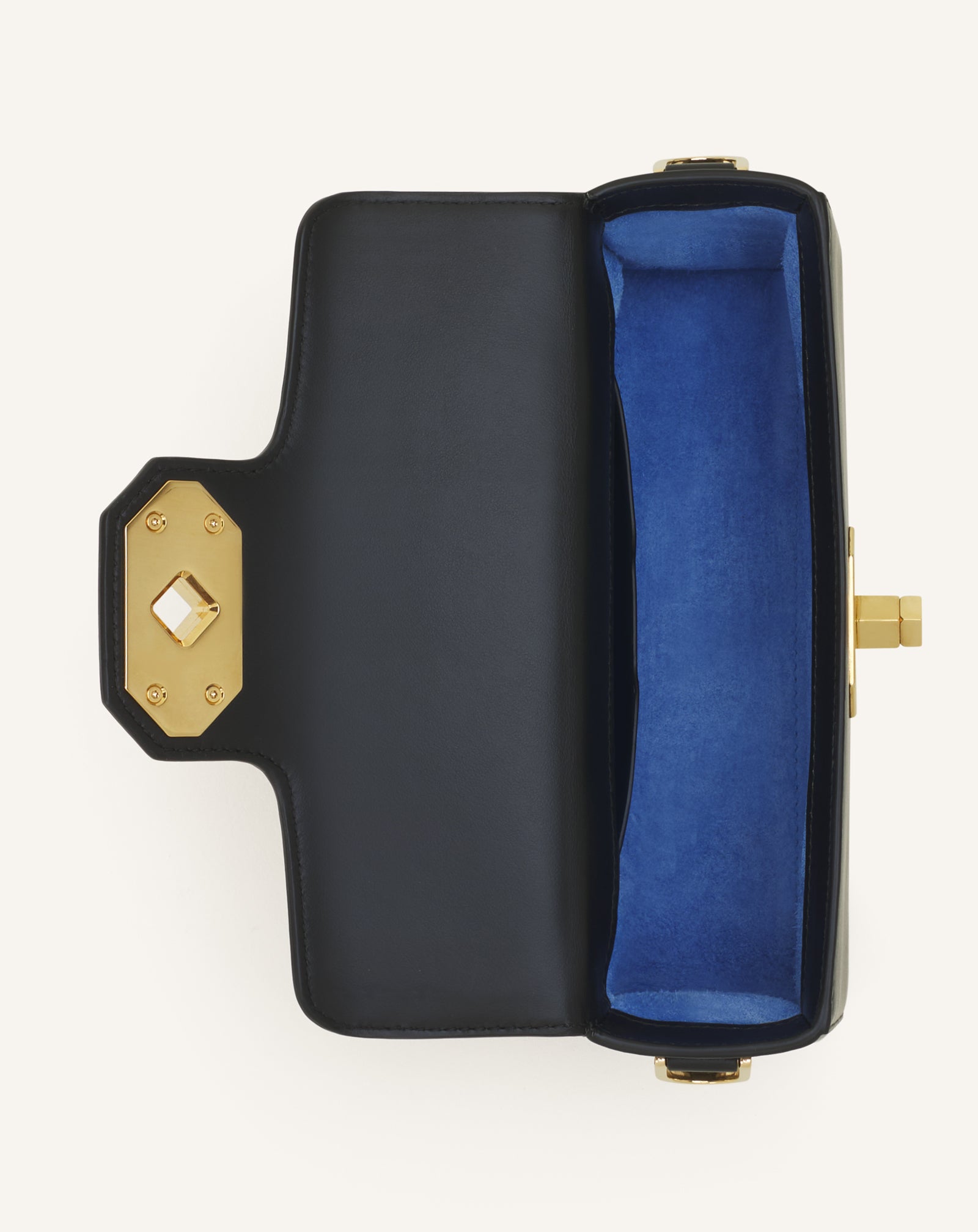 BLACK PENCIL CAT NANO BAG IN LEATHER